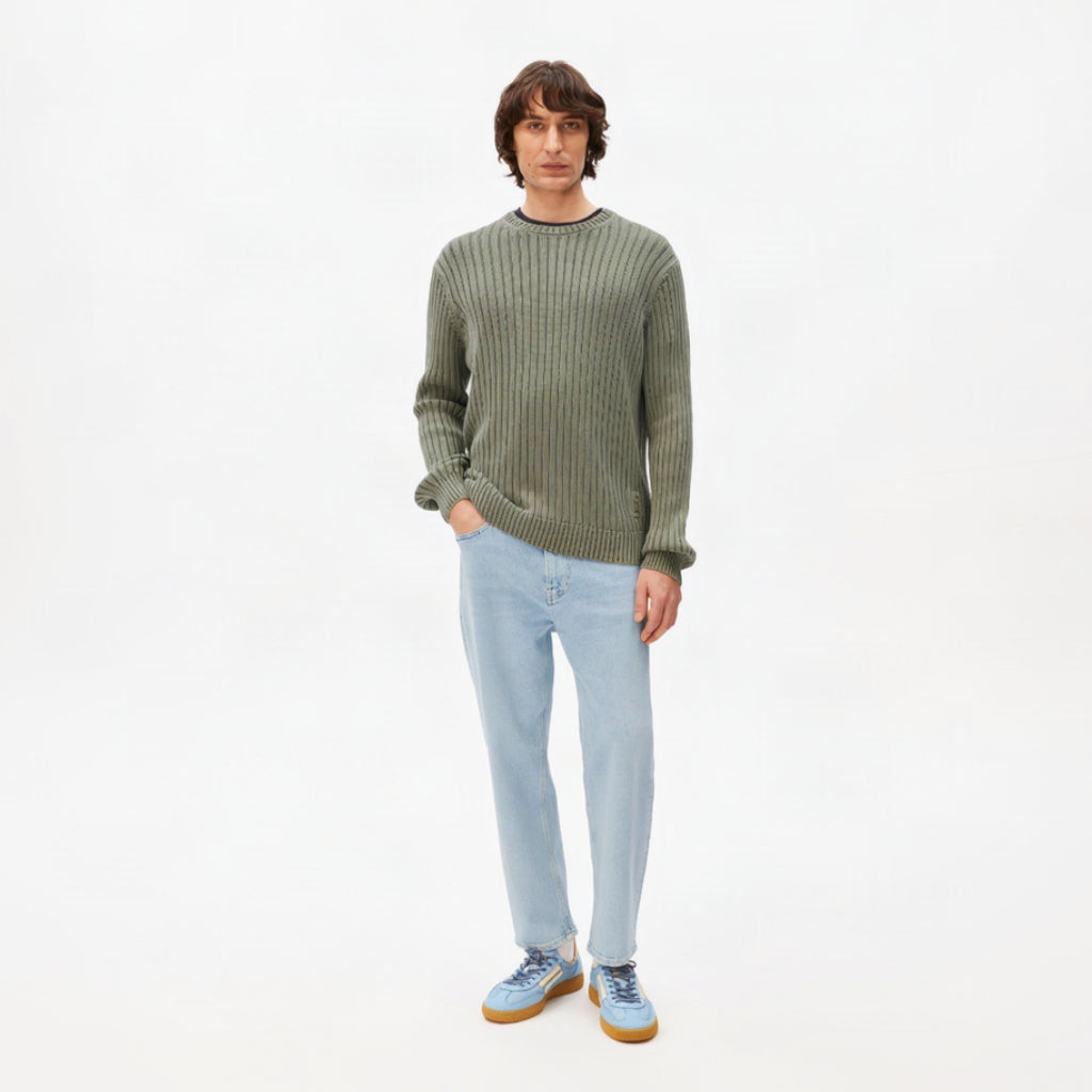 ARMEDANGELS Herren Strick Pullover "PIGMENT DYE RIB KNIT"