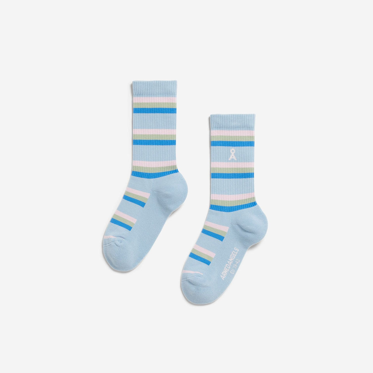 ARMEDANGELS Damen Socken "STRIPE SOCKS" Blue Glow