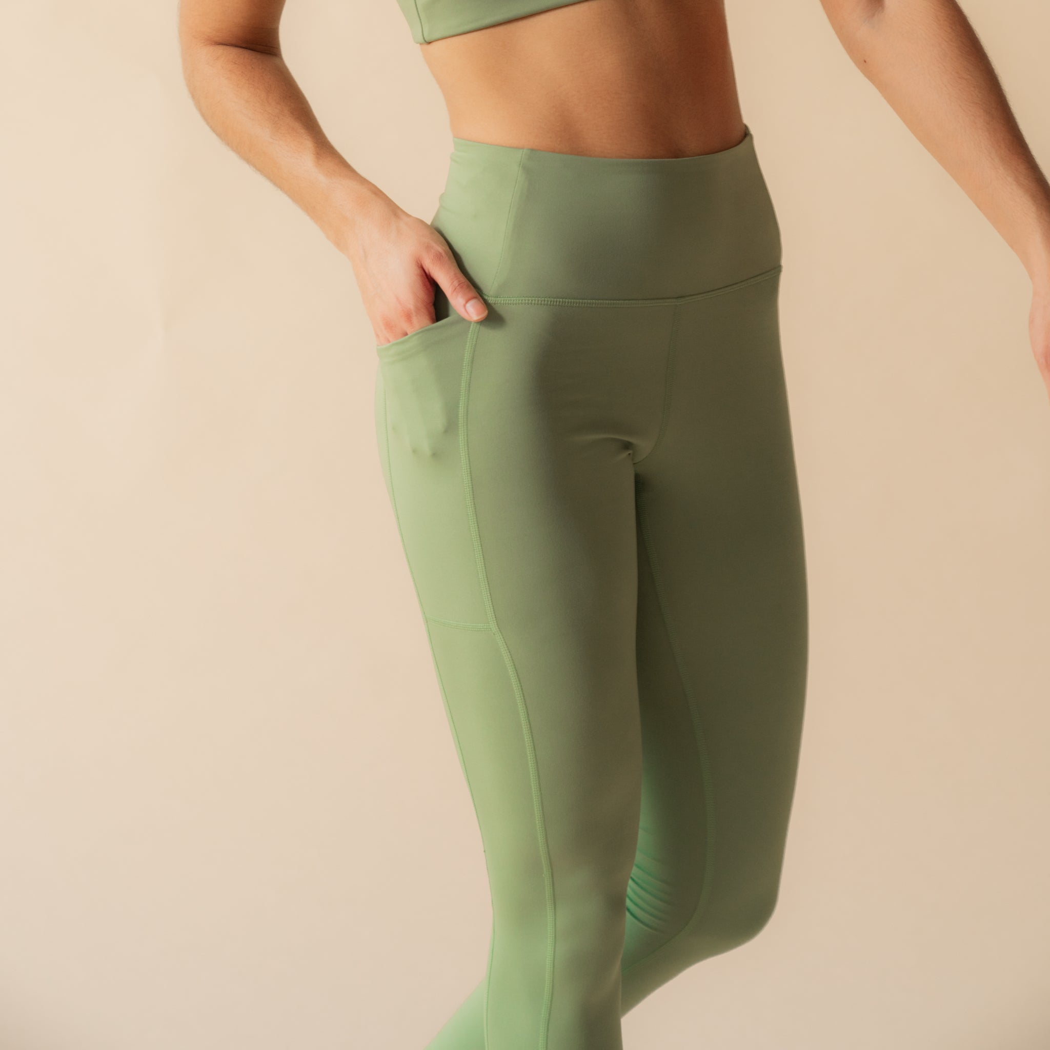 Girlfriend Collective Leggings "Pocket High-Rise" long