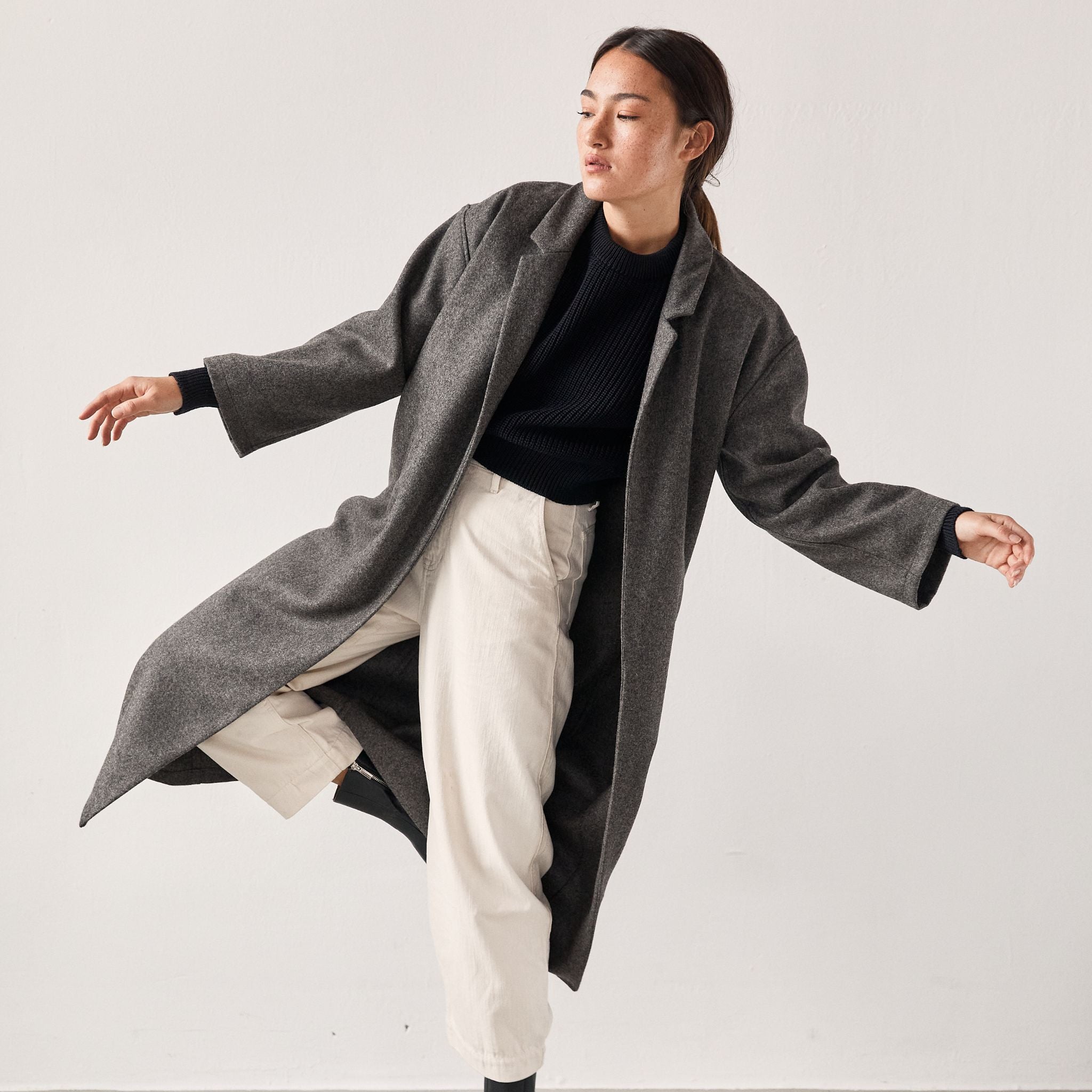 The Slow Label Wool Overcoat