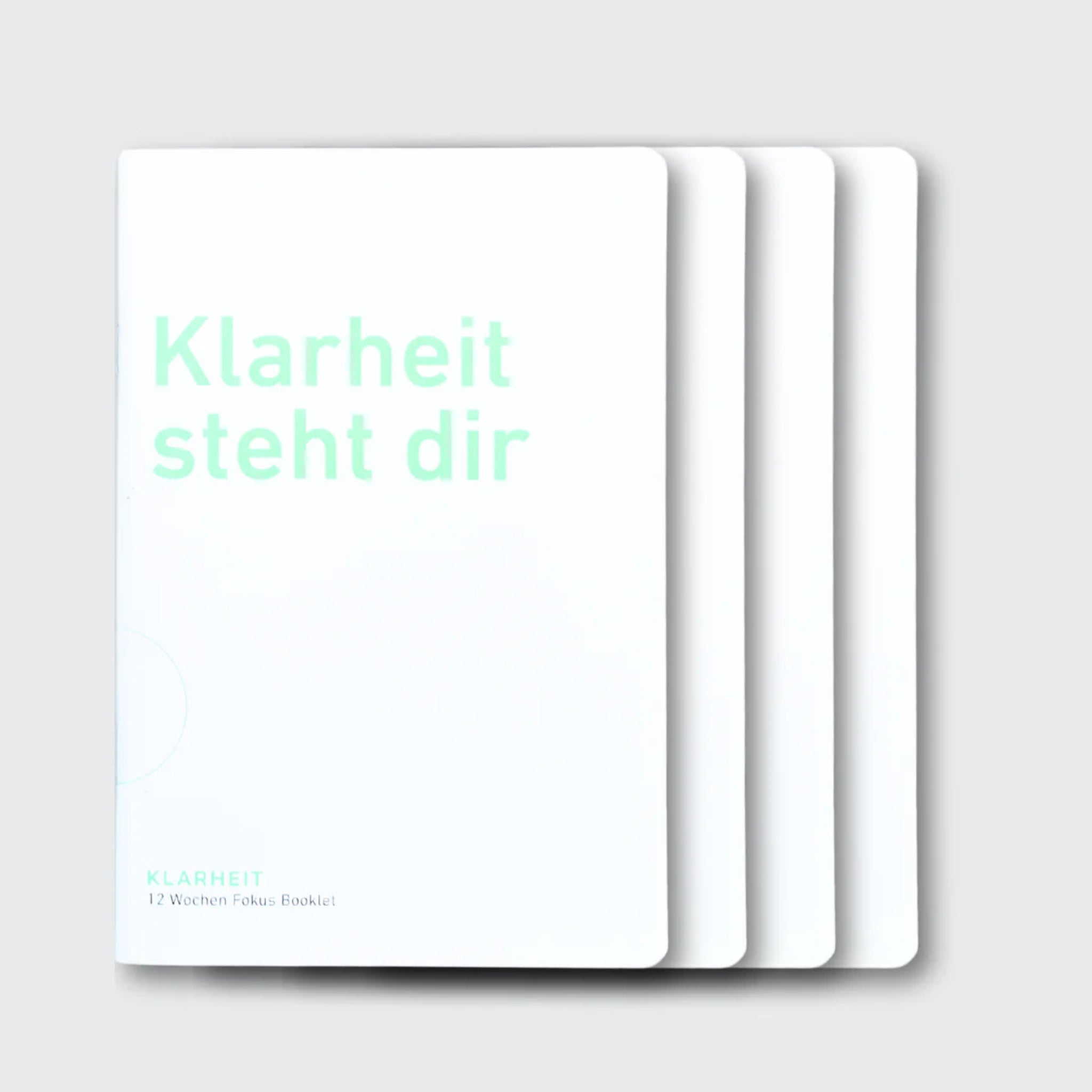 KLARHEIT Reflexionsheft "12 Wochen Focus Booklet" Klarheit steht dir Weiß