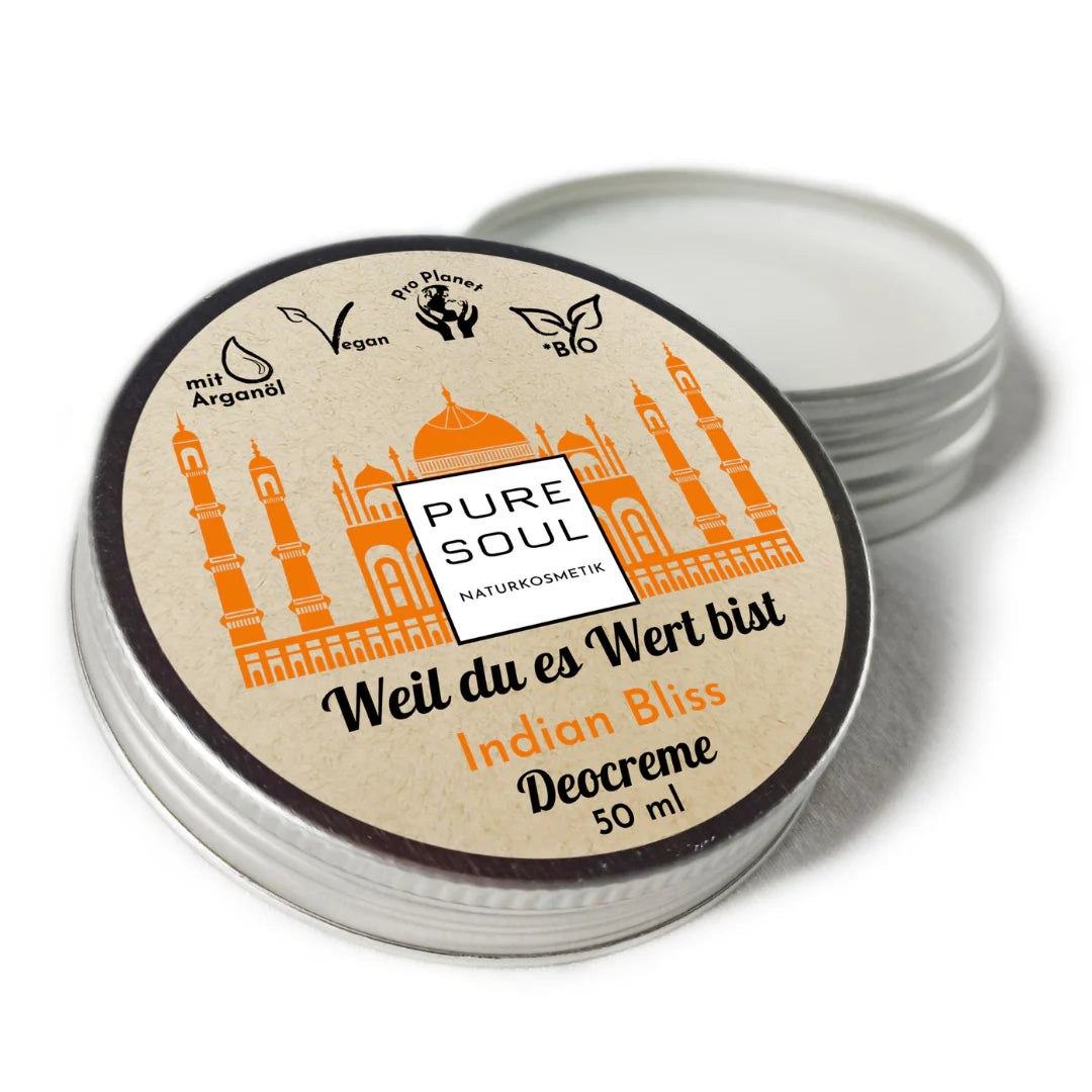 PURE SOUL Naturkosmetik Deo Creme "Indian Bliss"