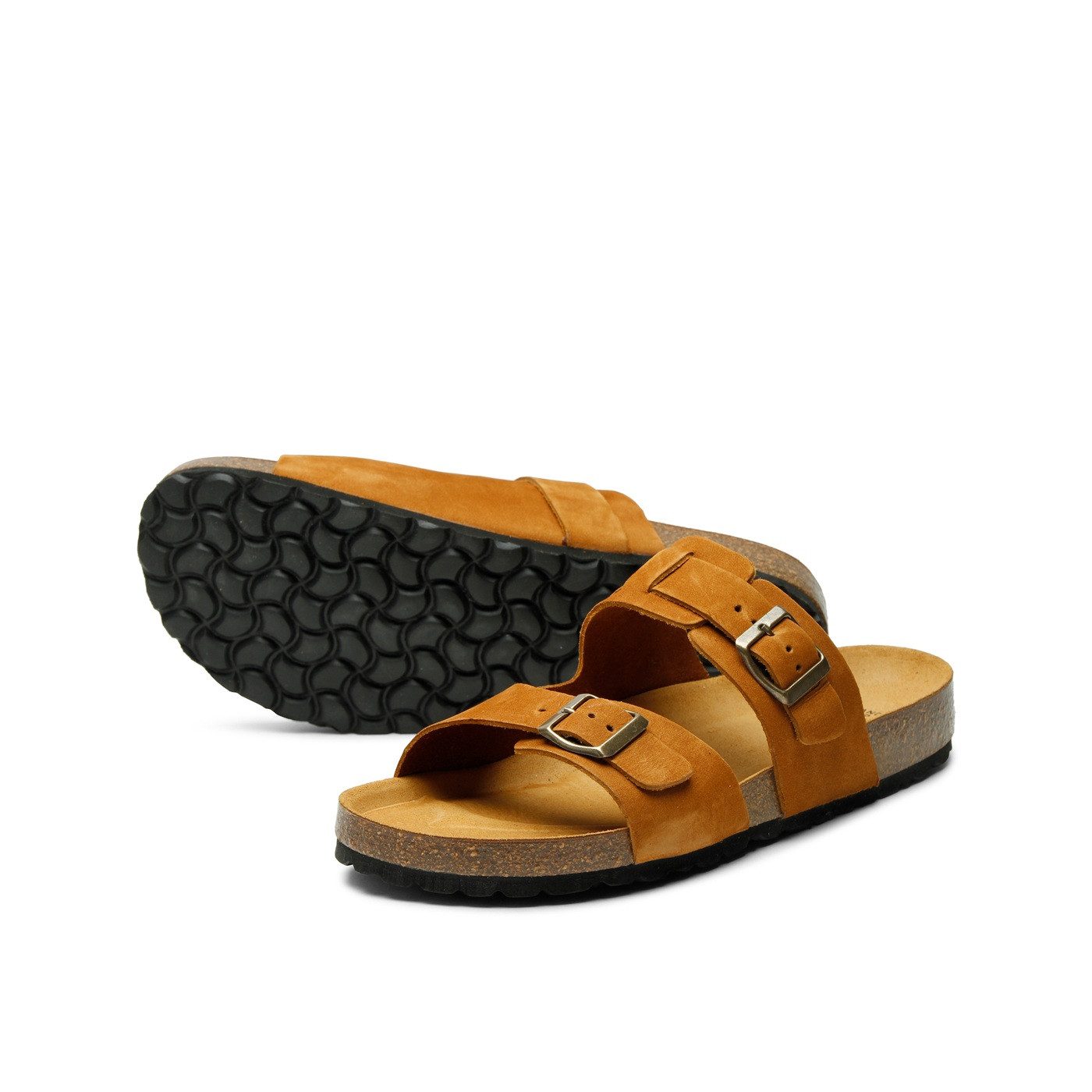 GRAND STEP SHOES Sandalen "Luca Nubuk" Whisky