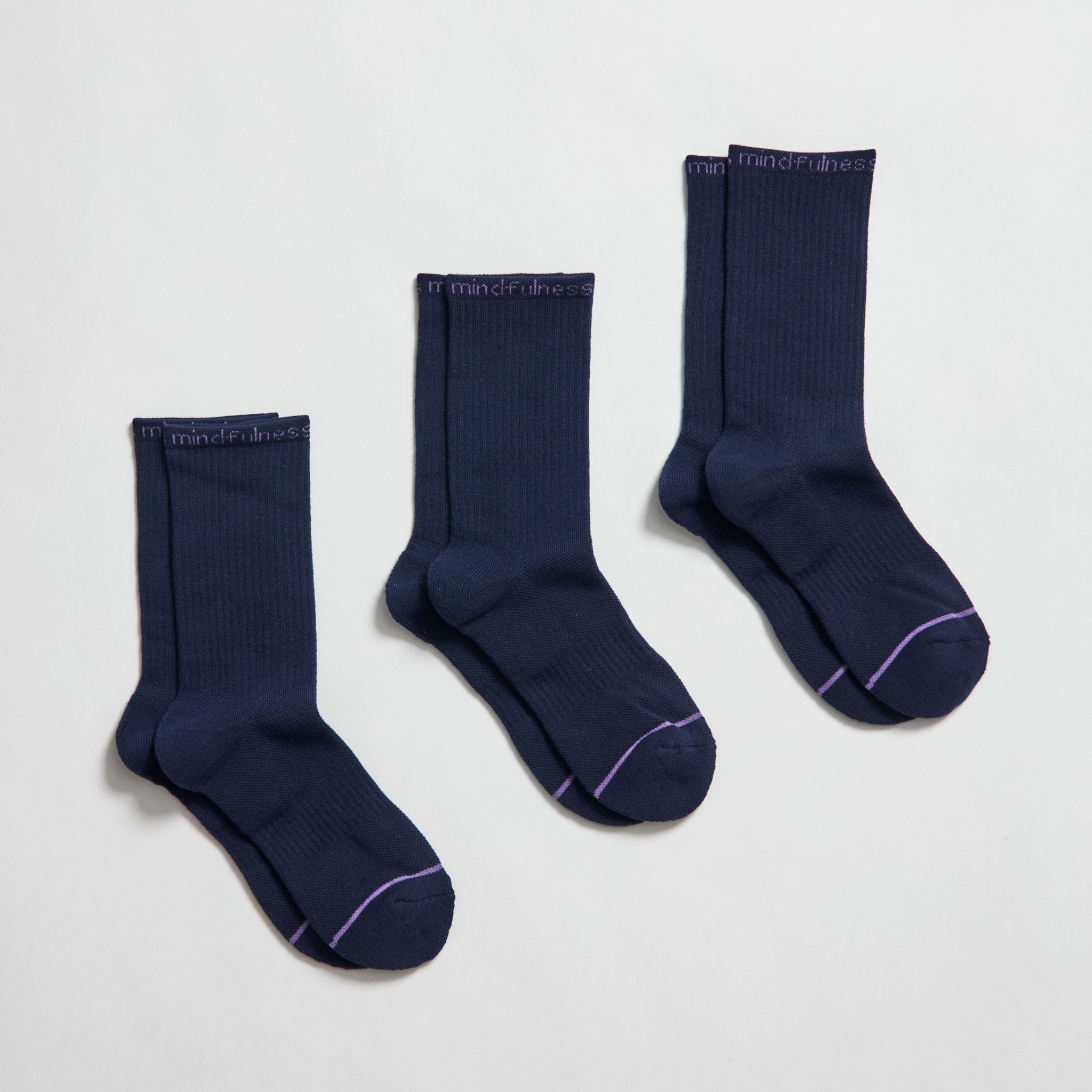 Girlfriend Collective Socks Crew "Mindfulness" 3er Pack
