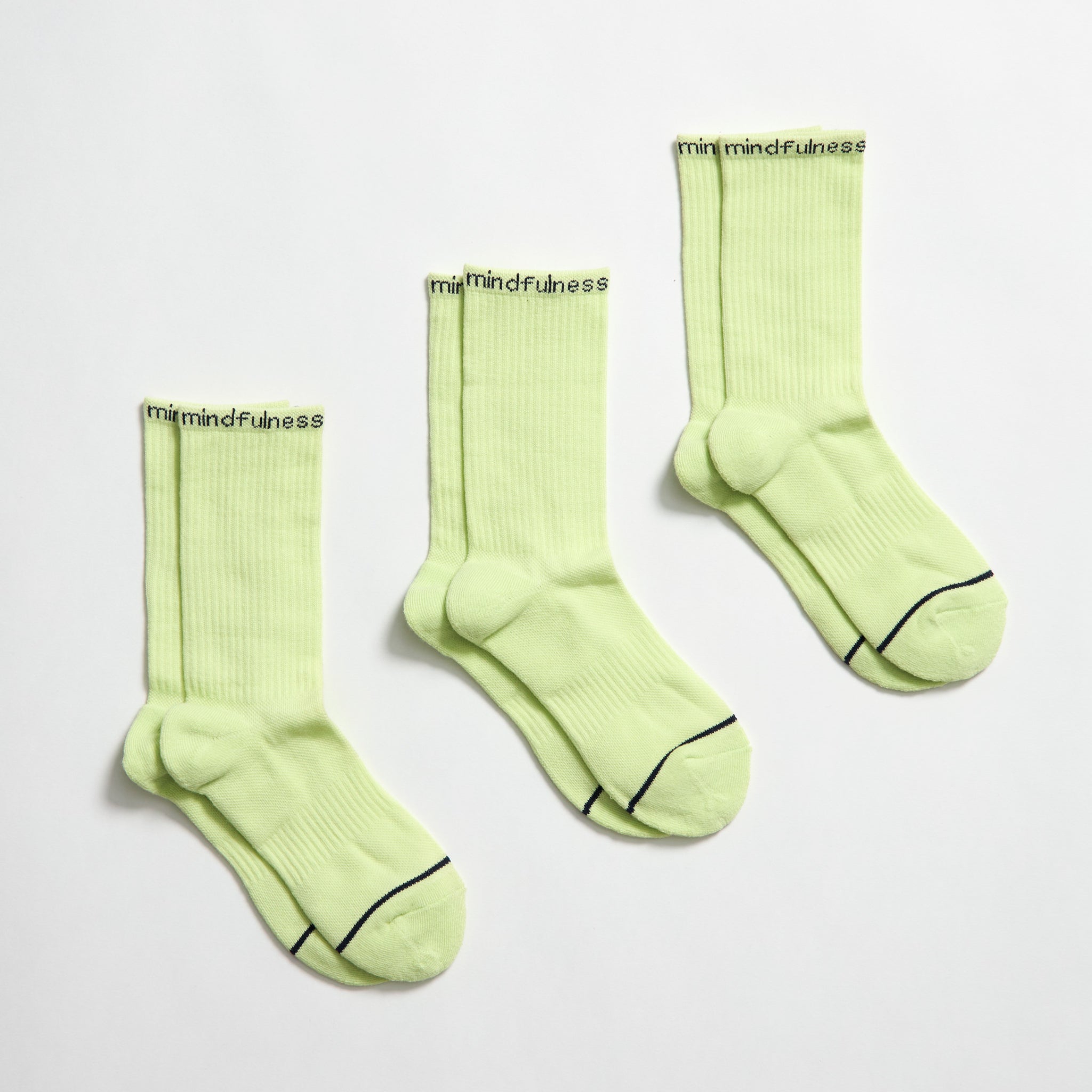 Girlfriend Collective Socks Crew "Mindfulness" 3er Pack