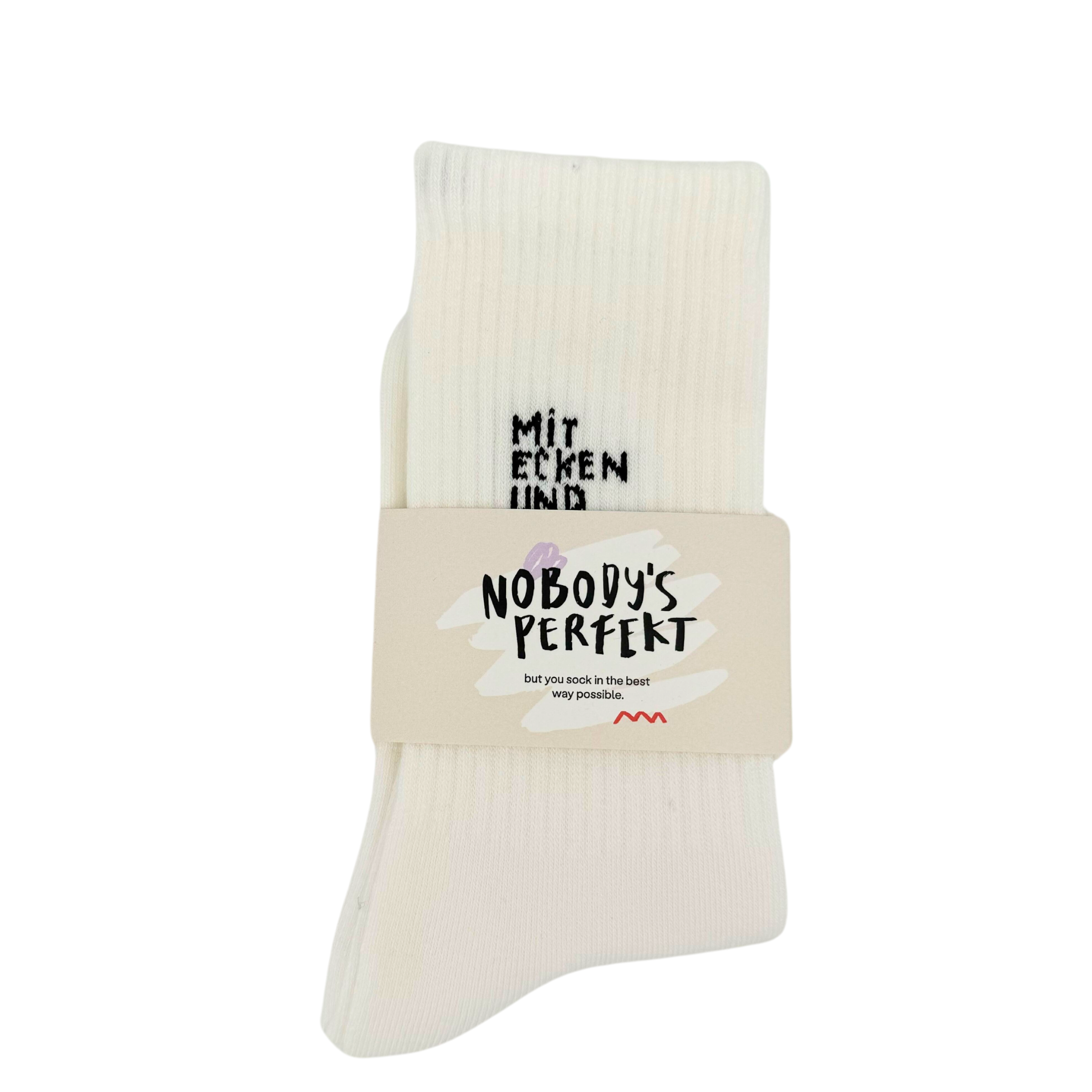 Mit Ecken und Kanten Socken "perfekt unperfekt"