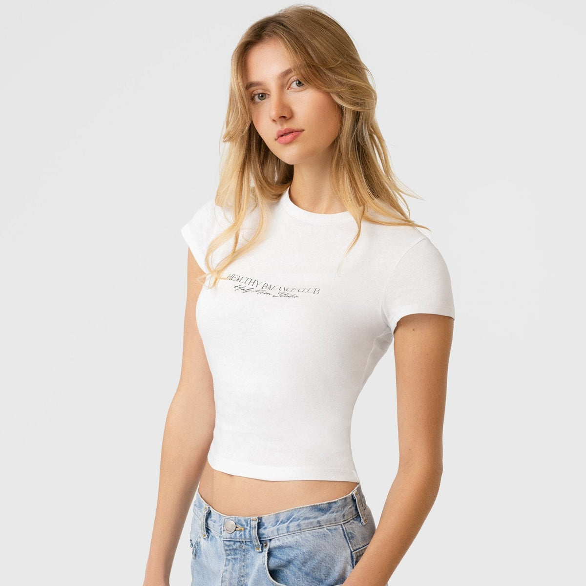 HALF MOON STUDIO Baby Tee "CLUB"
