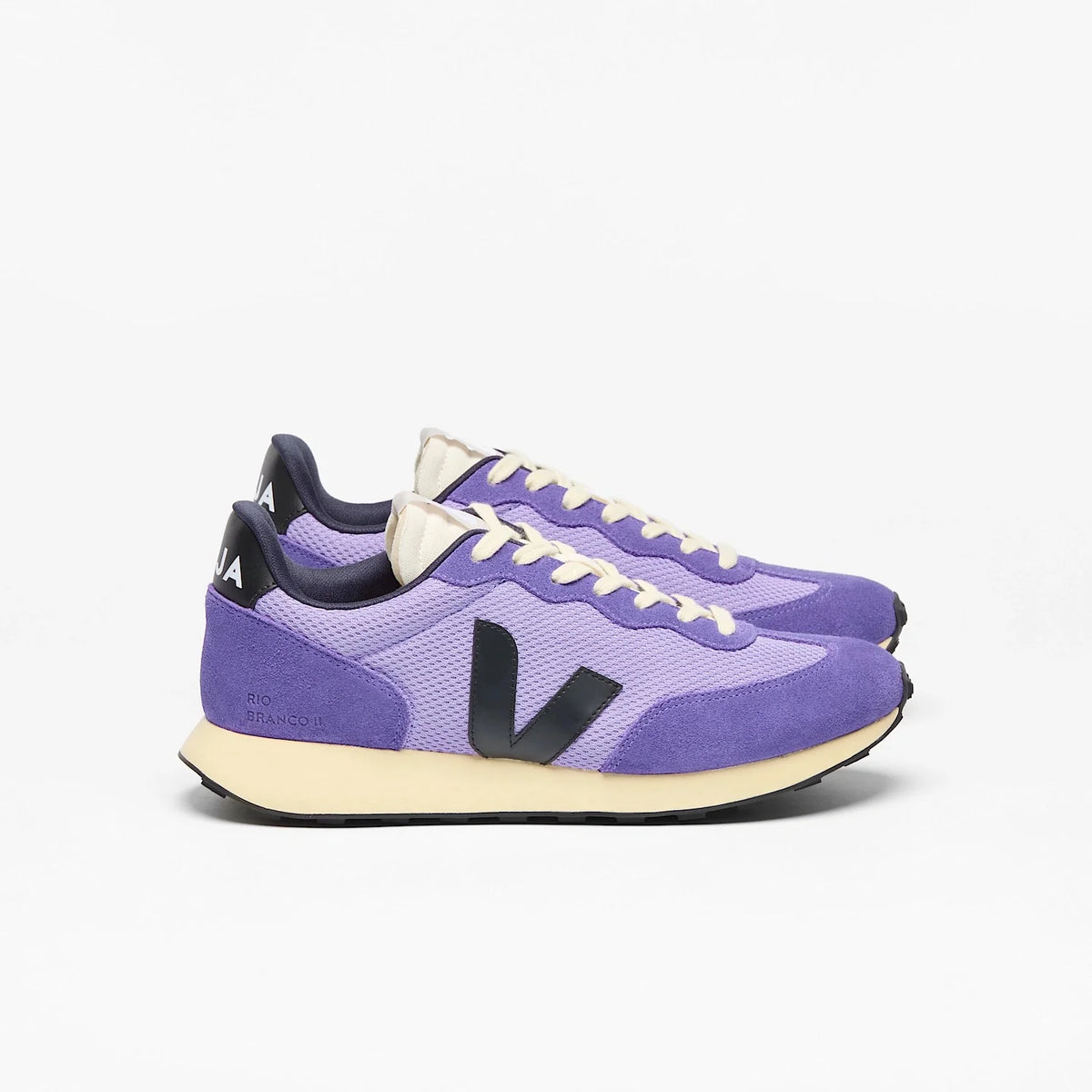 VEJA Unisex Sneaker "Rio Branco II" Lavande Black