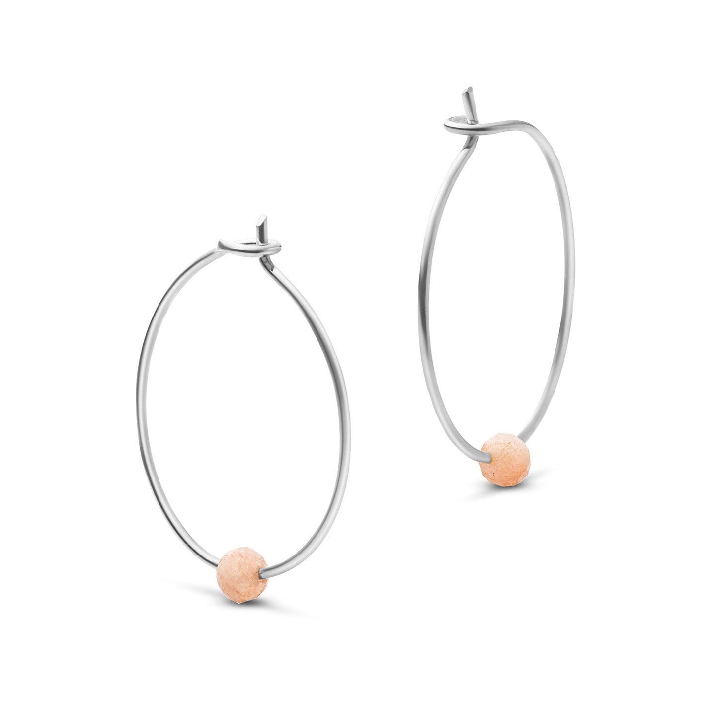 Jukserei Ohrringe "BIRTHSTONE HOOPS"