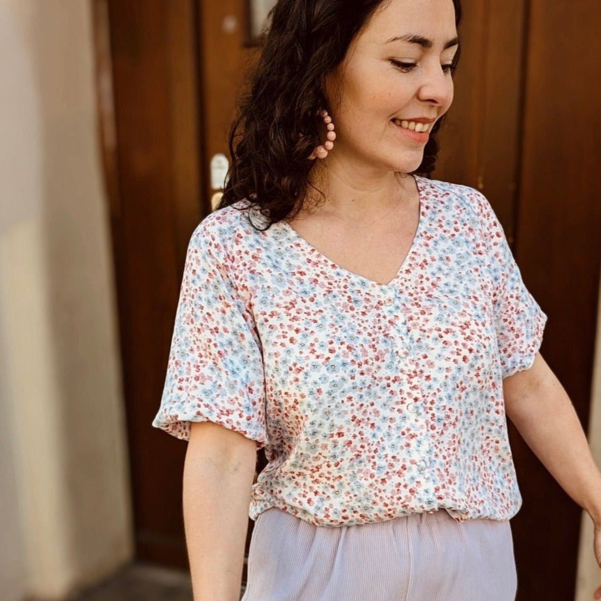 ME&MAY Bluse "Yucca" XXL Milles Fleurs