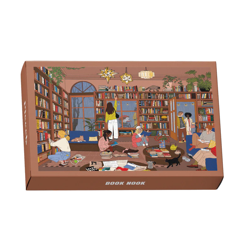 Piecely Mini Puzzle 99 Teile Book Nook 10 x 14 cm