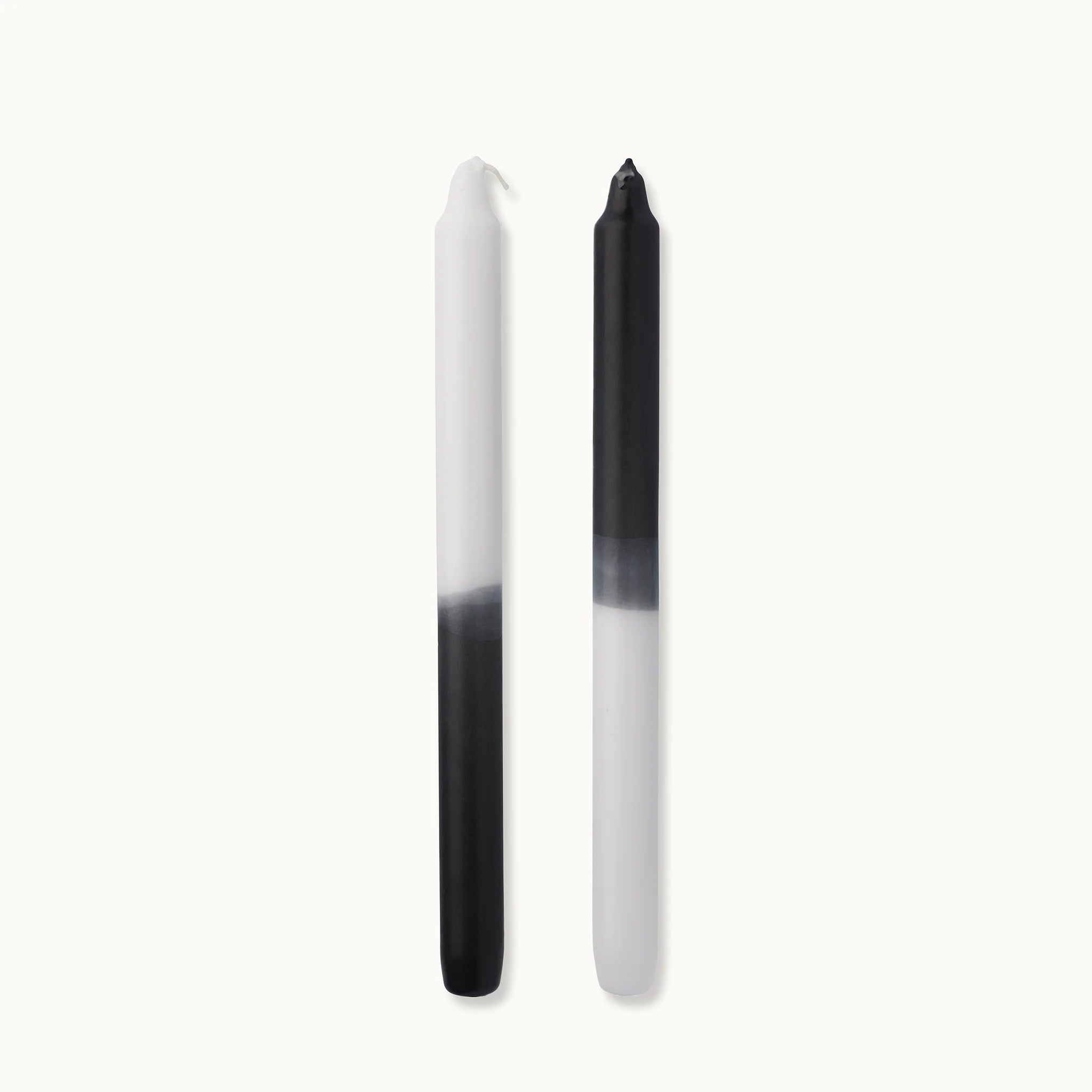 by Vivi Dip Dye Kerze "Black & White" Black White