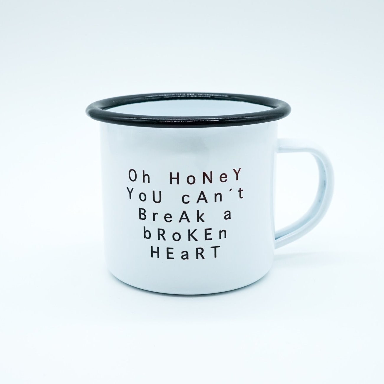 OhRuby Emaille Tasse "oh honey..."