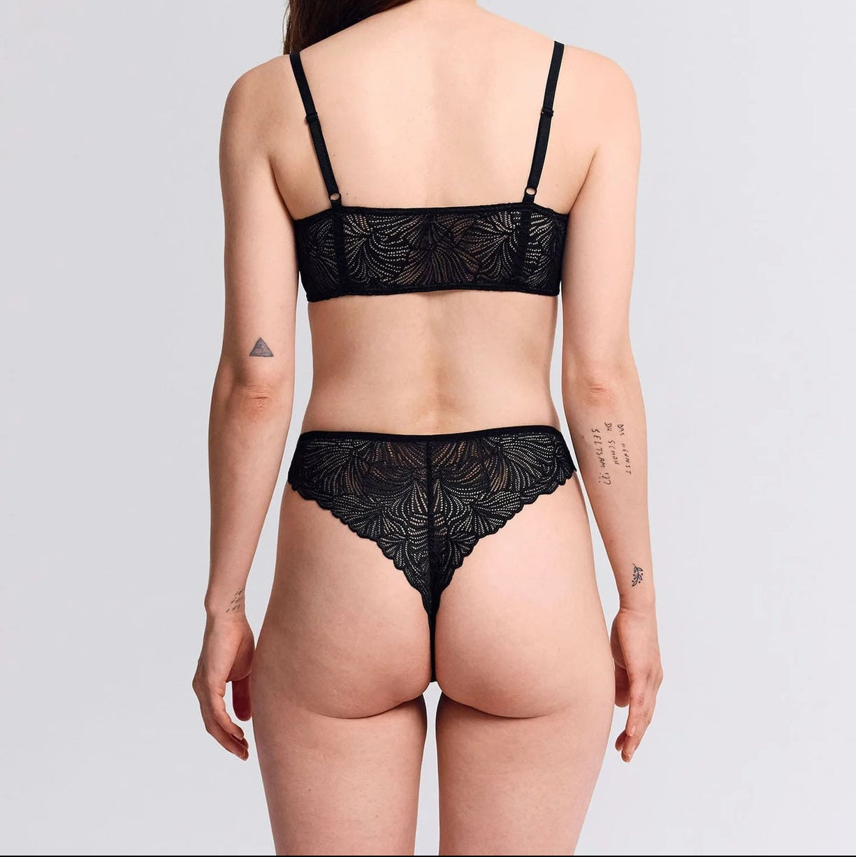 erlich textil High Waist Brazil String "Fluid Lace"