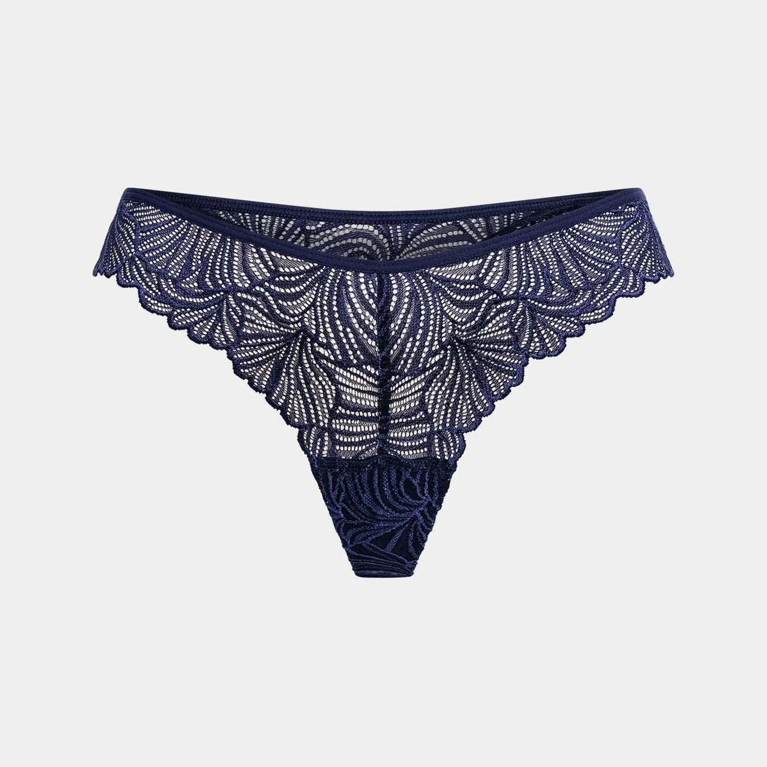 erlich textil Brazil String "Fluid Lace" 42 Mitternachtblau