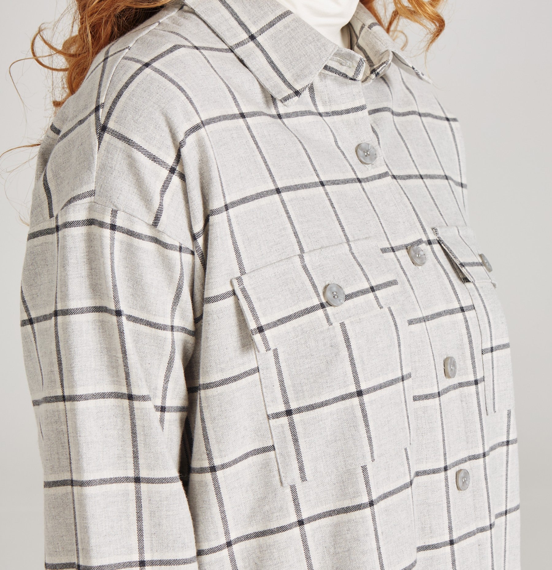 Eva - Light Grey (Checks)