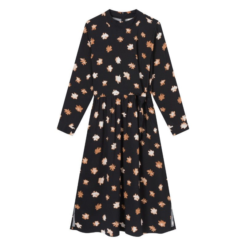 Indira - Black / Caramel Brown (Flowers)