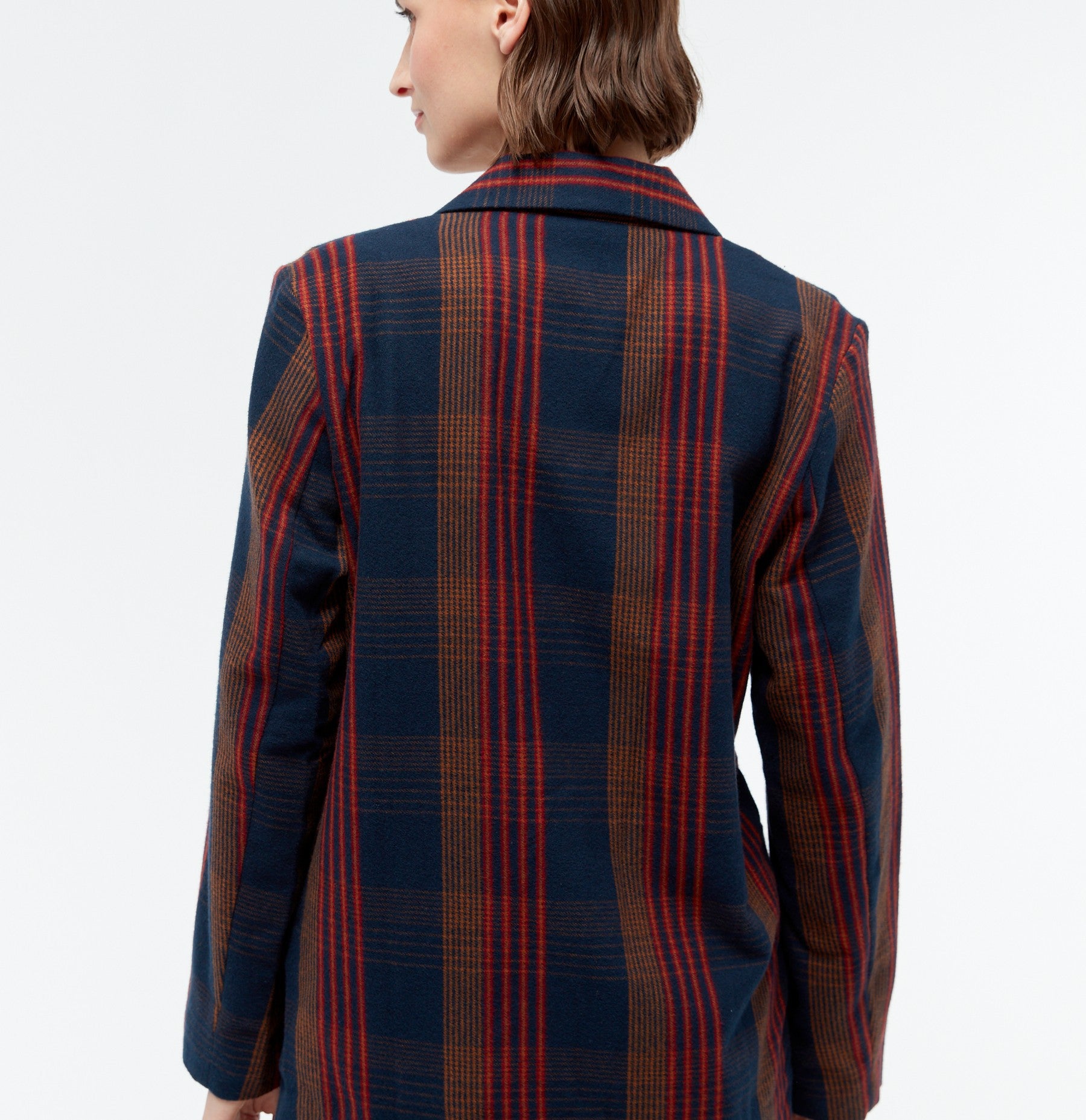 Edith - Blue / Brown / Red (Checked)