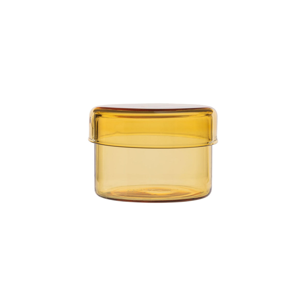 Tranquillo Aufbewahrungsdose aus Glas "RAIINBOW" Gelb