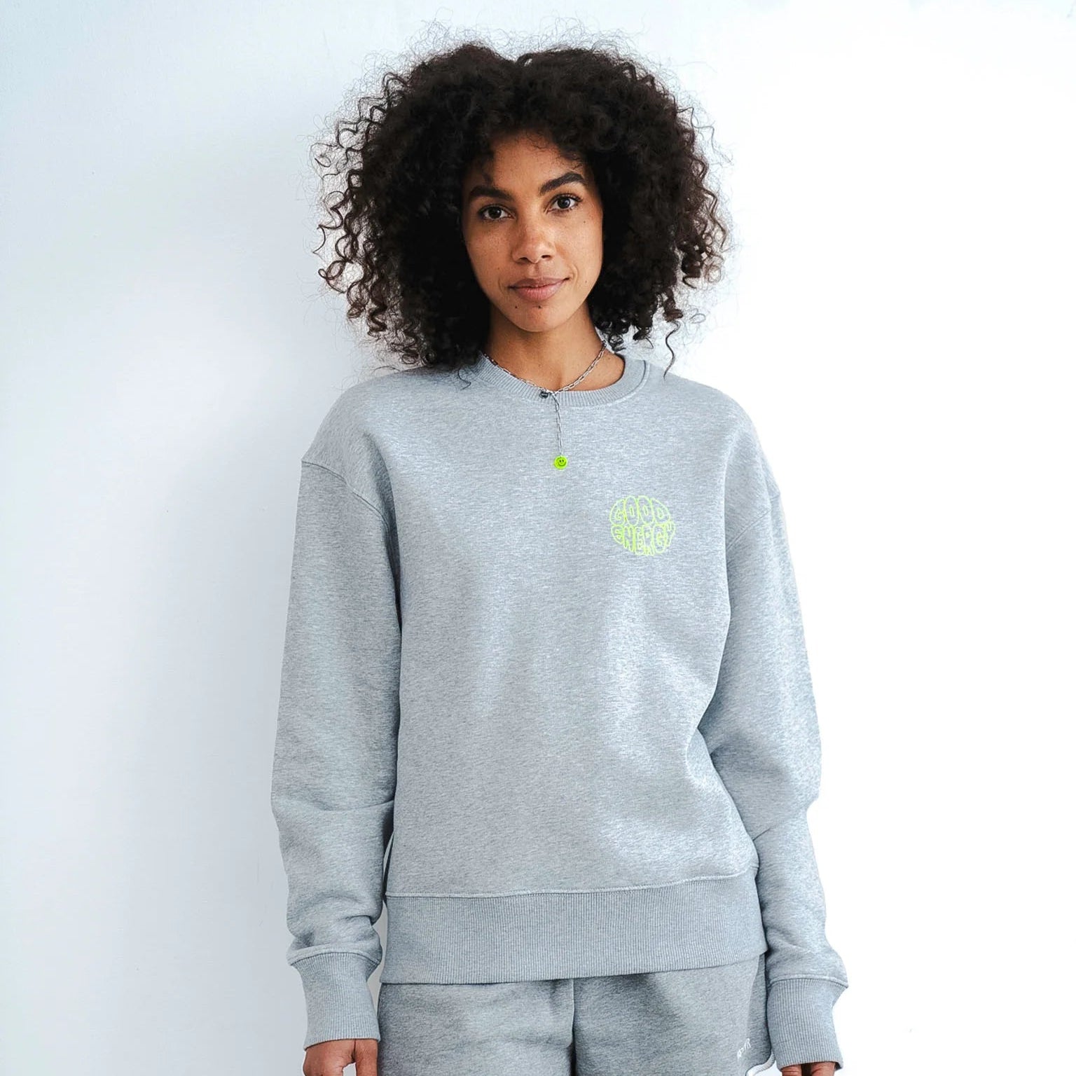 Kiss My Neon Sweater "Good Energy"