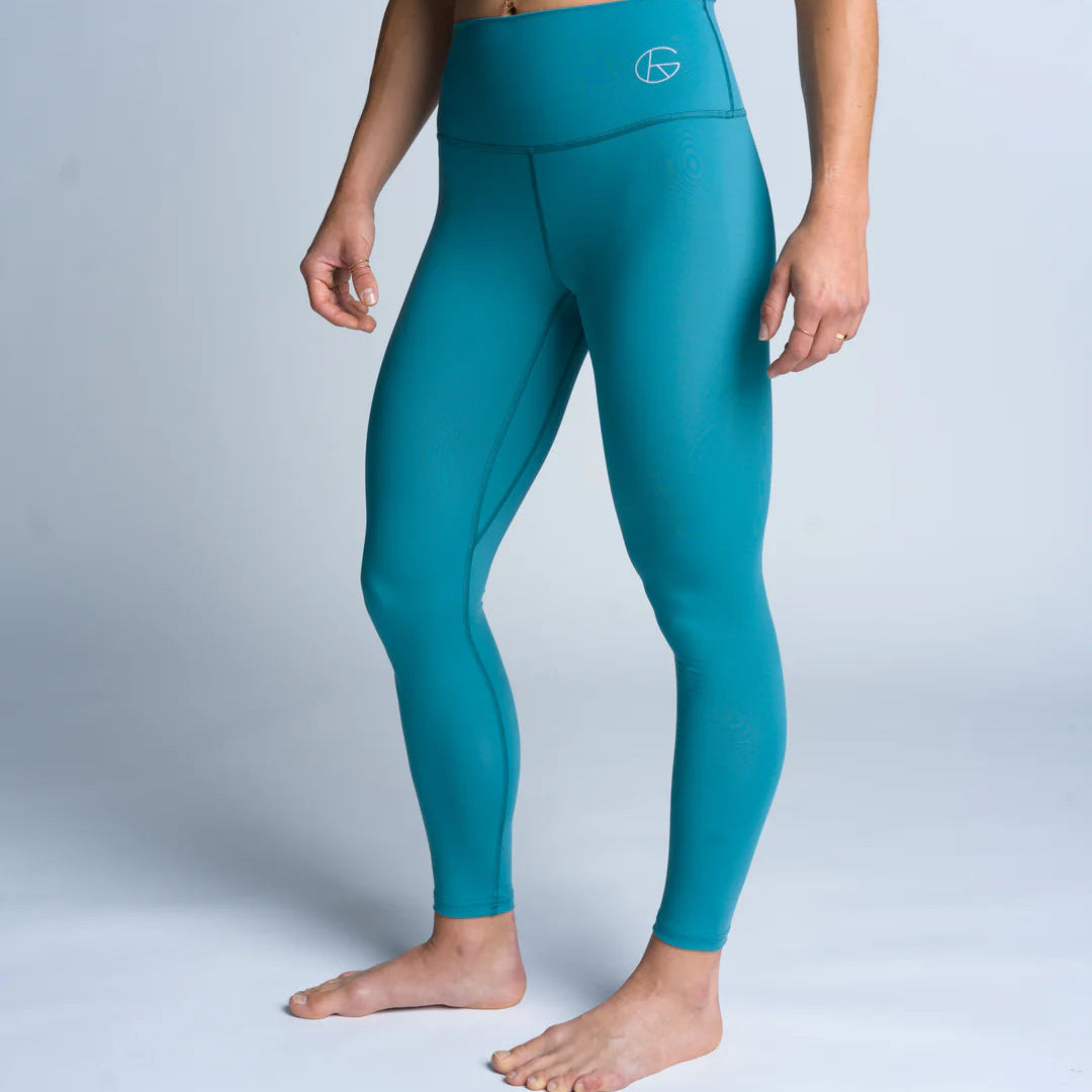 Gains and Roses Pro Performance Compression Tights 2.0 Teal
