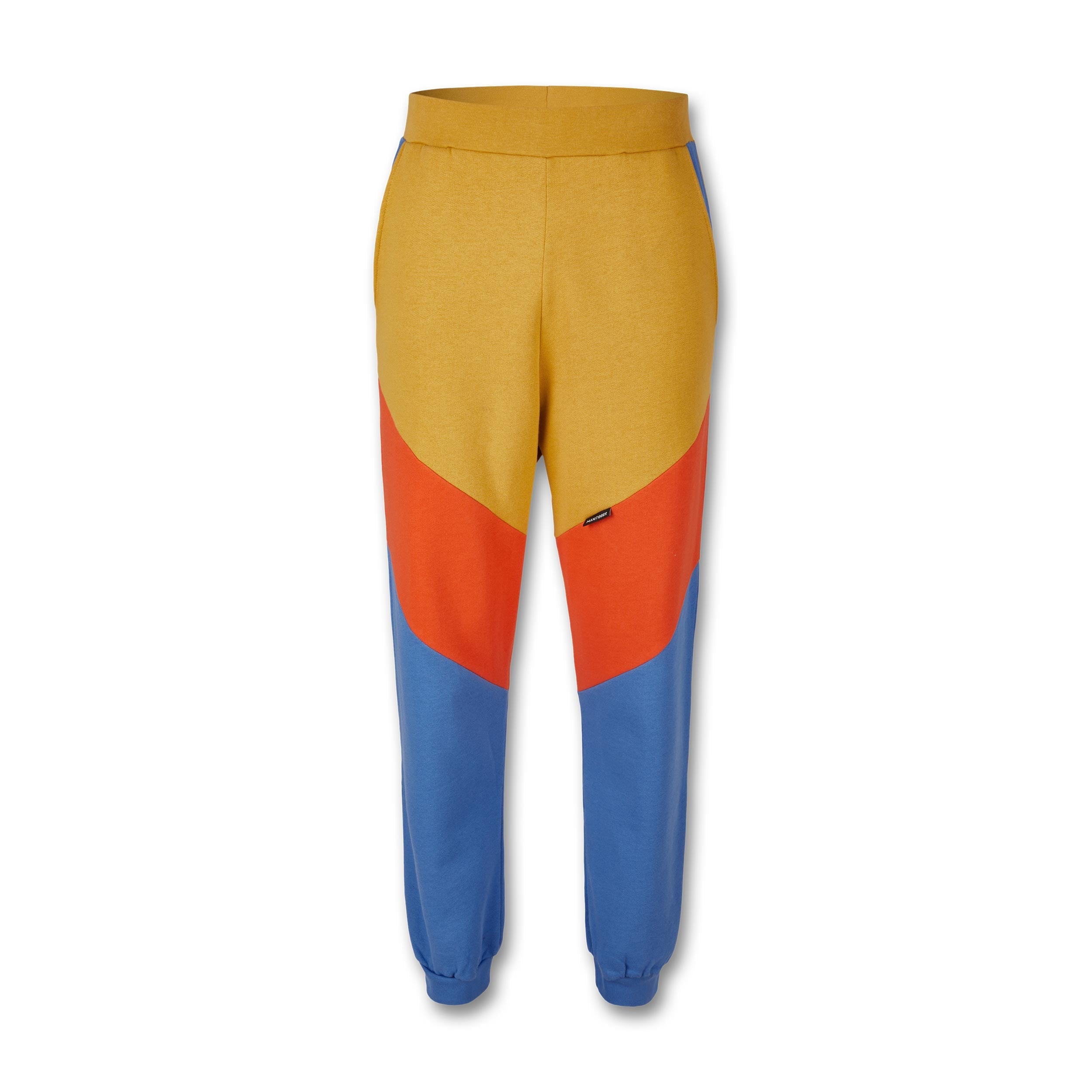 Manitober Unisex Jogginghose "Cut & Sew" Blue Khaki Orange