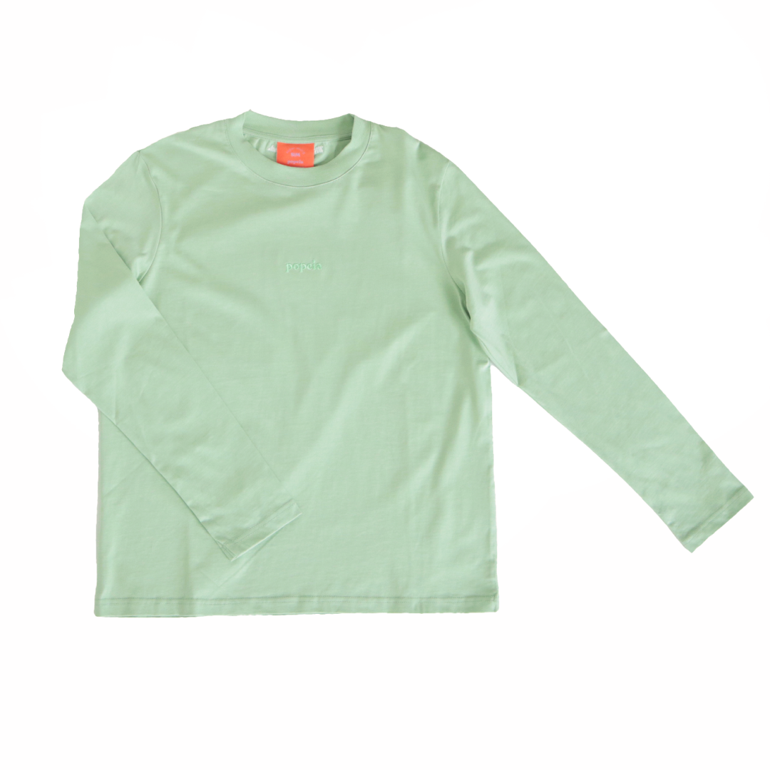 Popeia Langarmshirt aus Bio-Baumwolle - grün