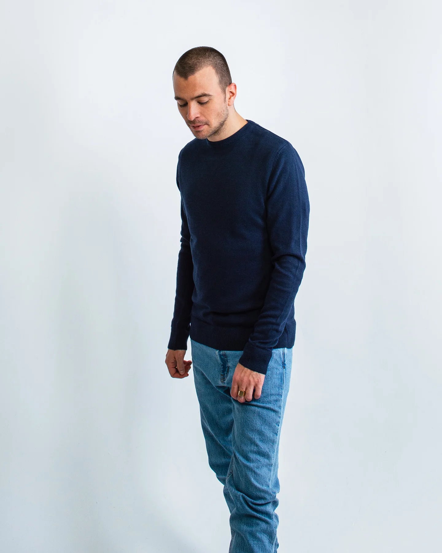 Honest Basics Men Crew Neck Jumper
