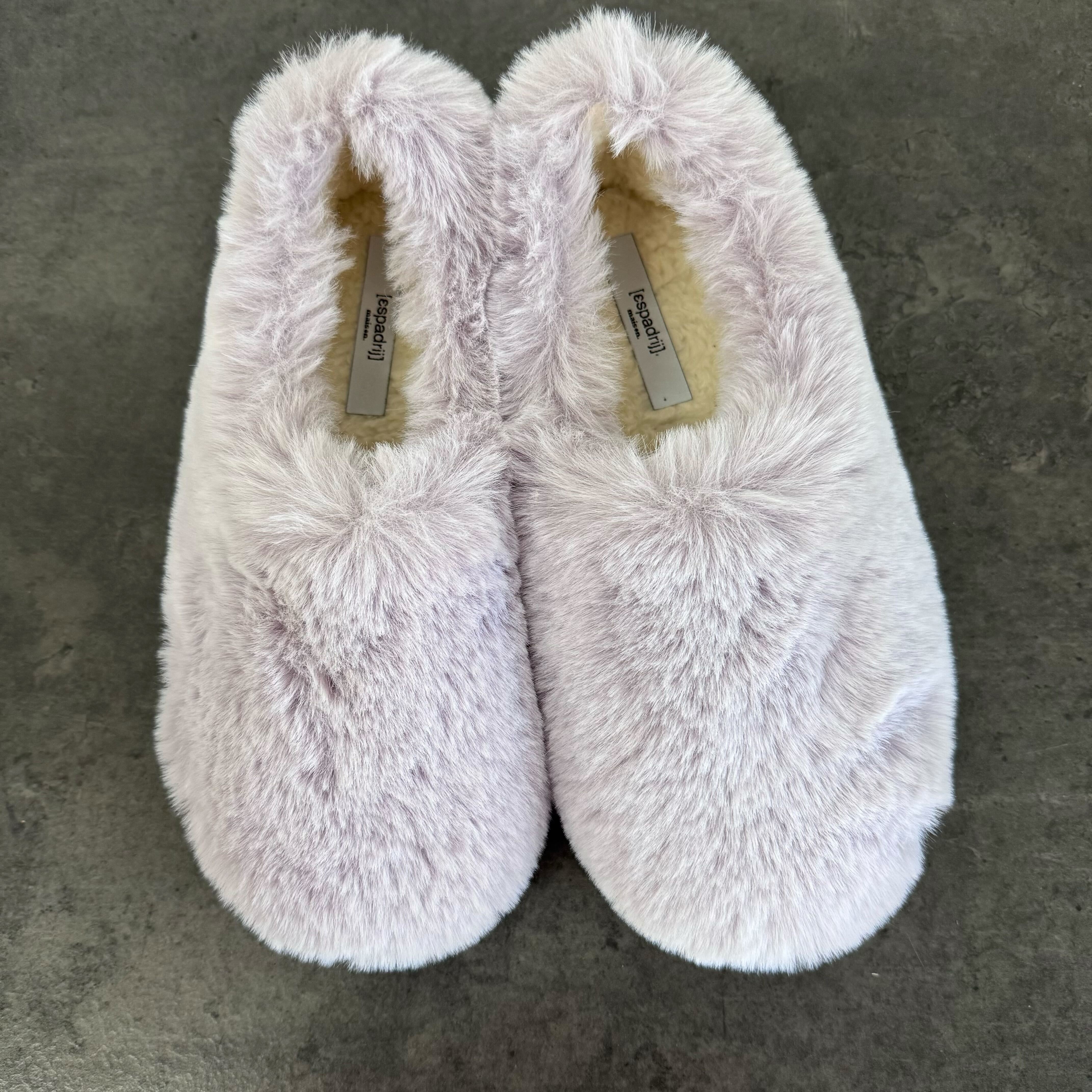 Espadrij l´originale Hausschuh "PANTOUFLE FURRY" 39 Lila