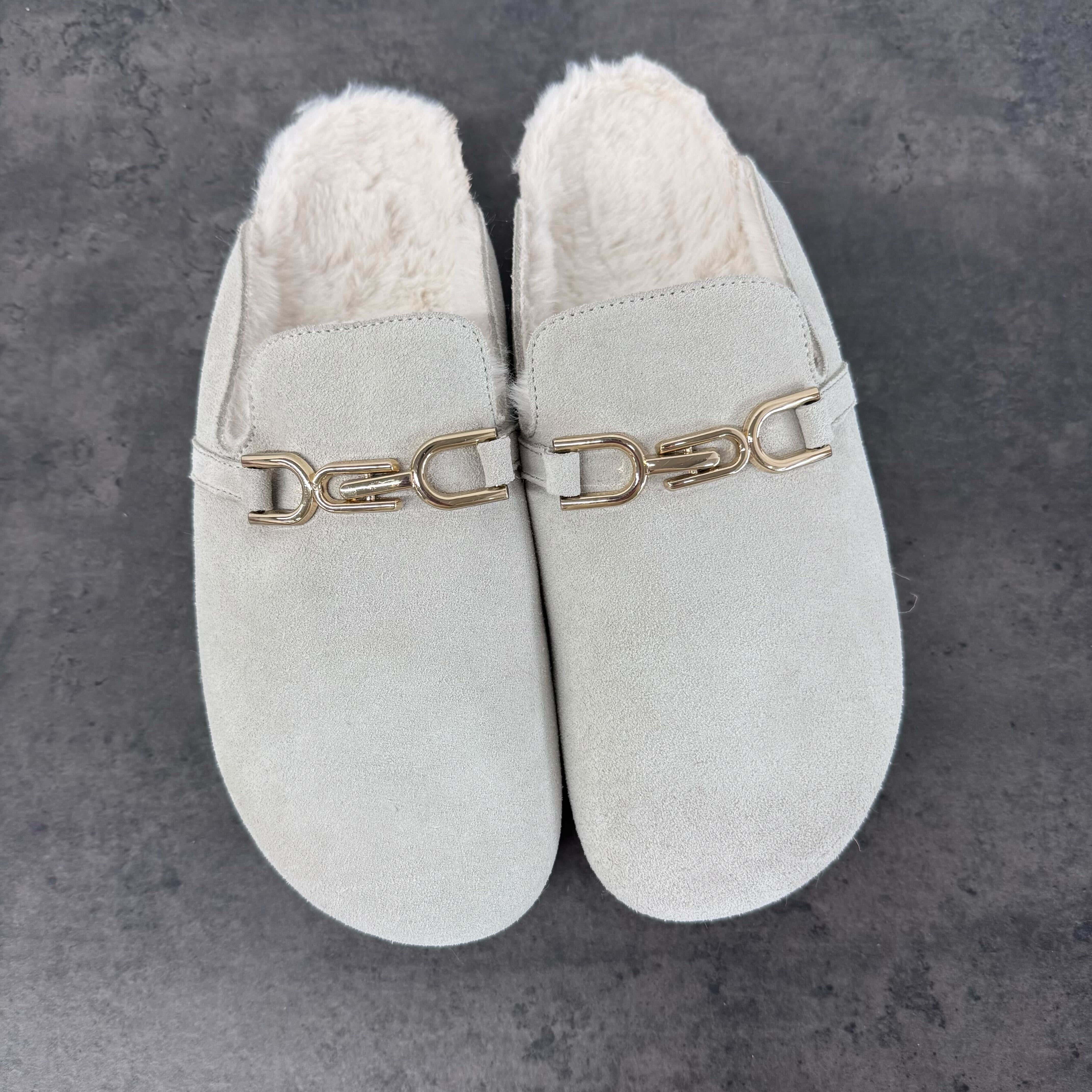 Espadrij l´originale Pantolette "CLOG JUTE" 39 Hellgrau