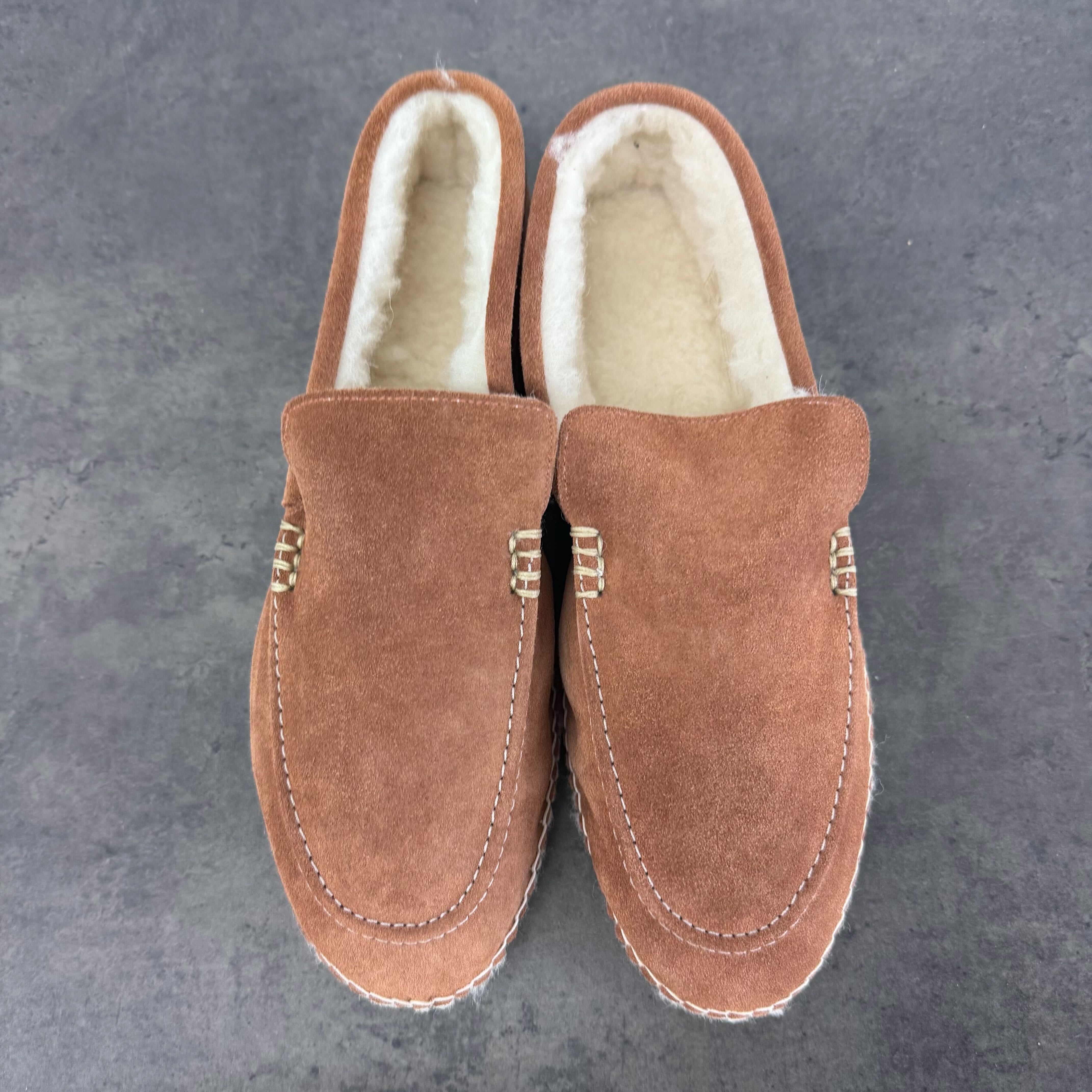 Espadrij l´originale Moccasins "ALONSO FUZZY" 44 Cognac