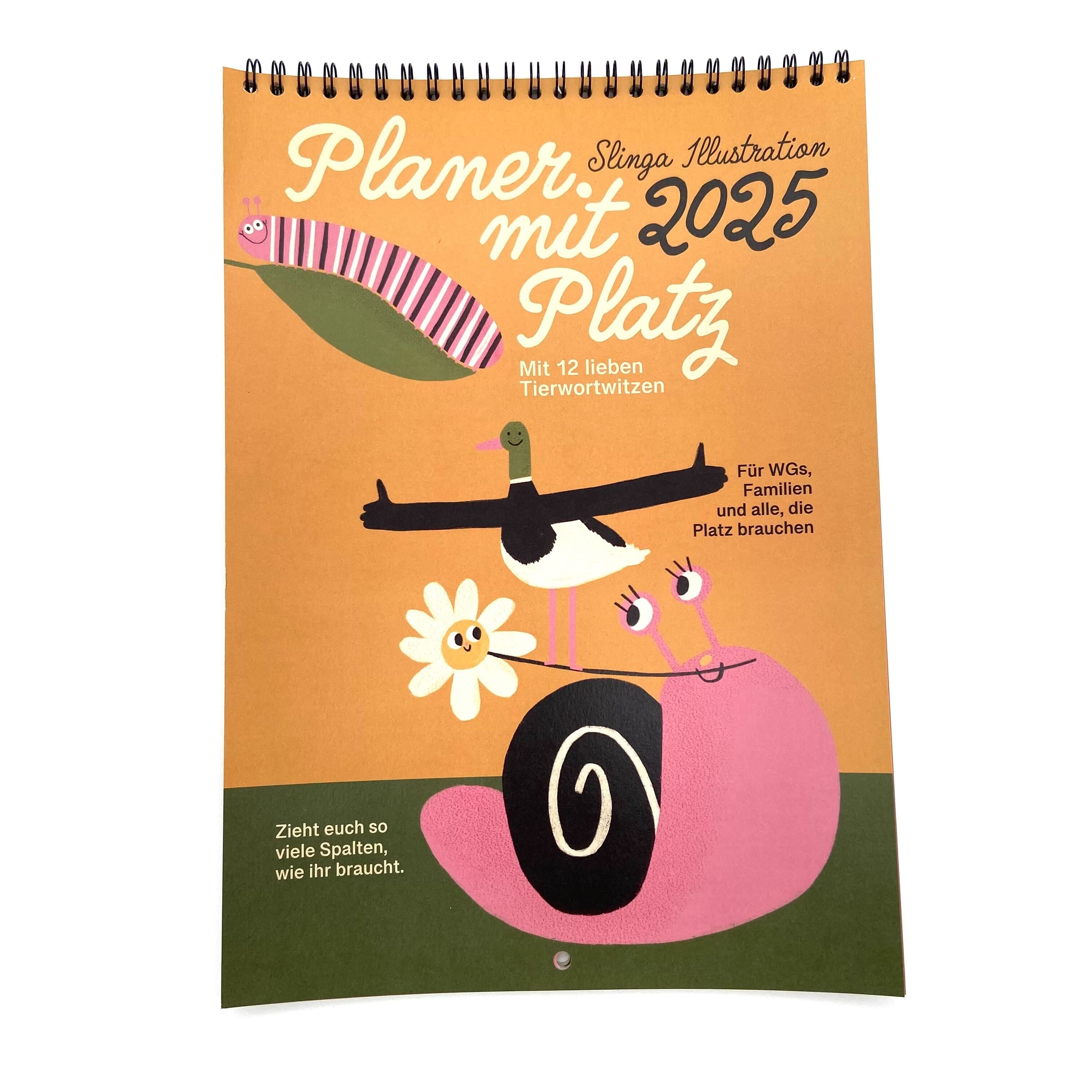 Slingashop "Kalender 2025" Planer mit Platz 2025