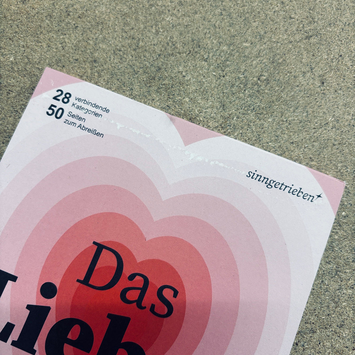 Sinngetrieben Brainstorm Block "Das Liebes ABC"