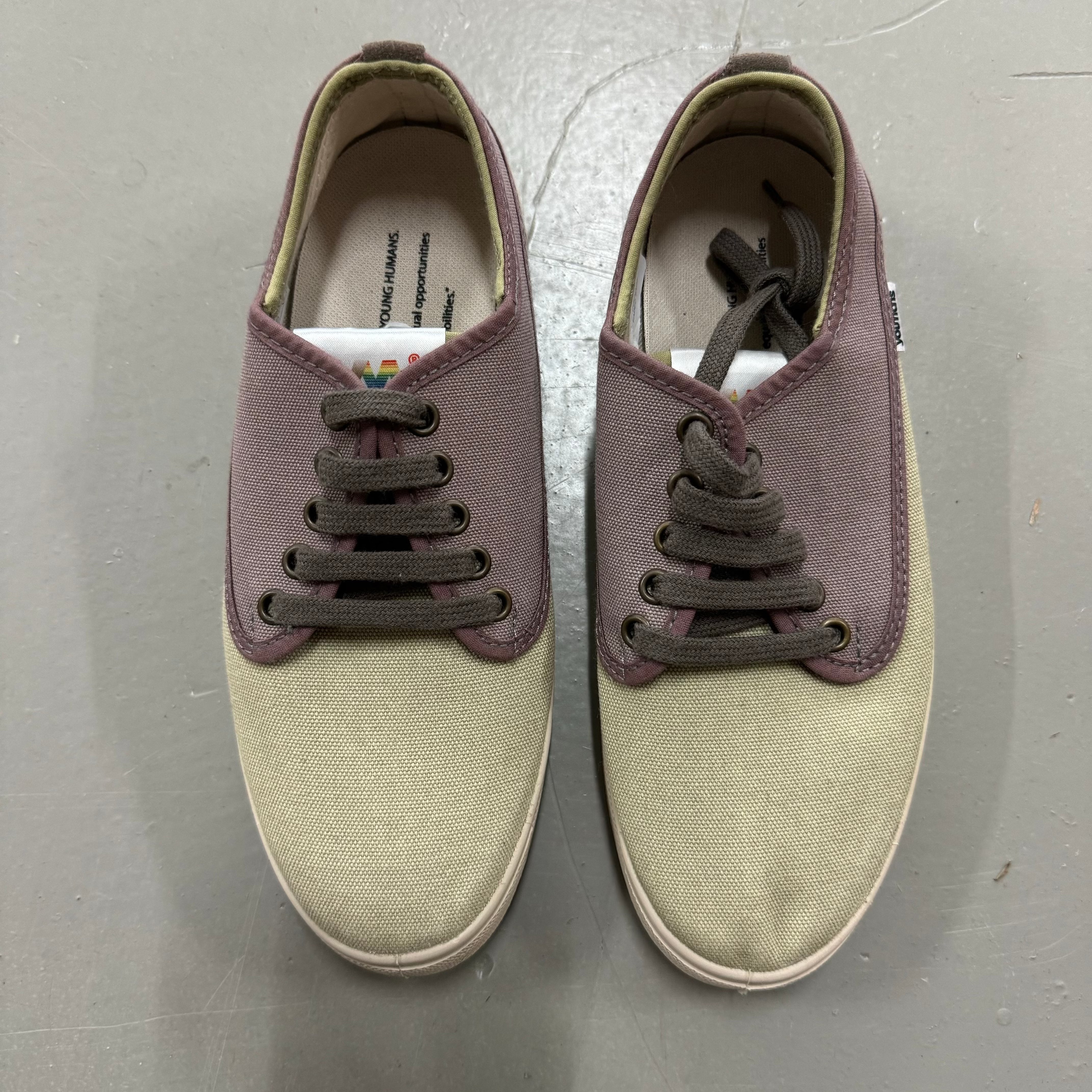 Youmans Unisex Canvas Sneaker "Coquina" - Grün-Braun
