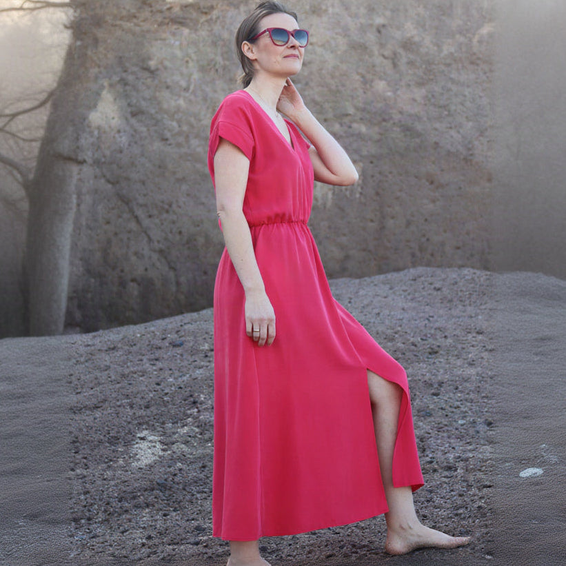 NINA REIN Midikleid Eva 38 Mulberry
