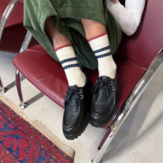 Jutelaune Socken "Stripe" Onesize Navy