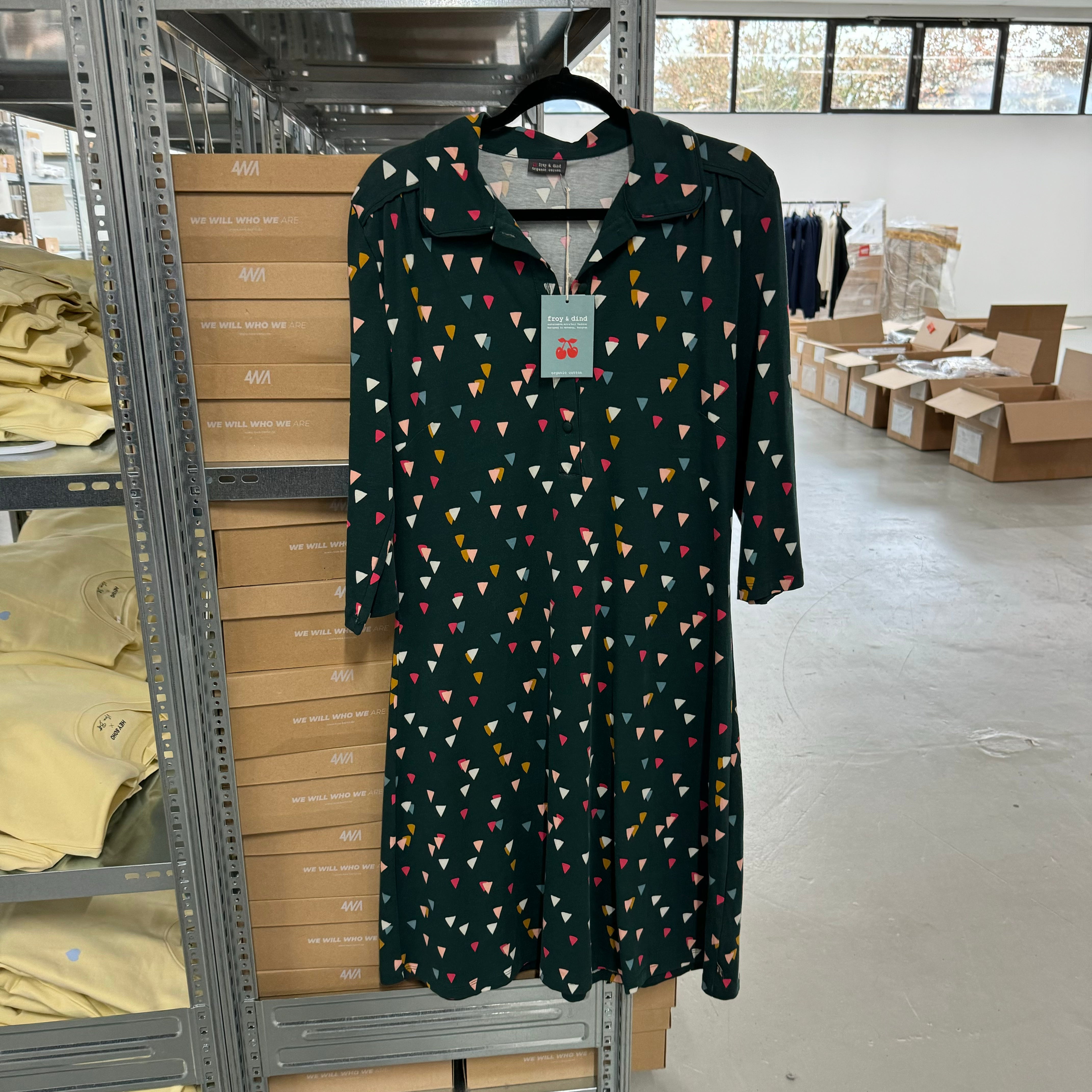 froy & dind Kleid "Eloise" - Grün/ XL