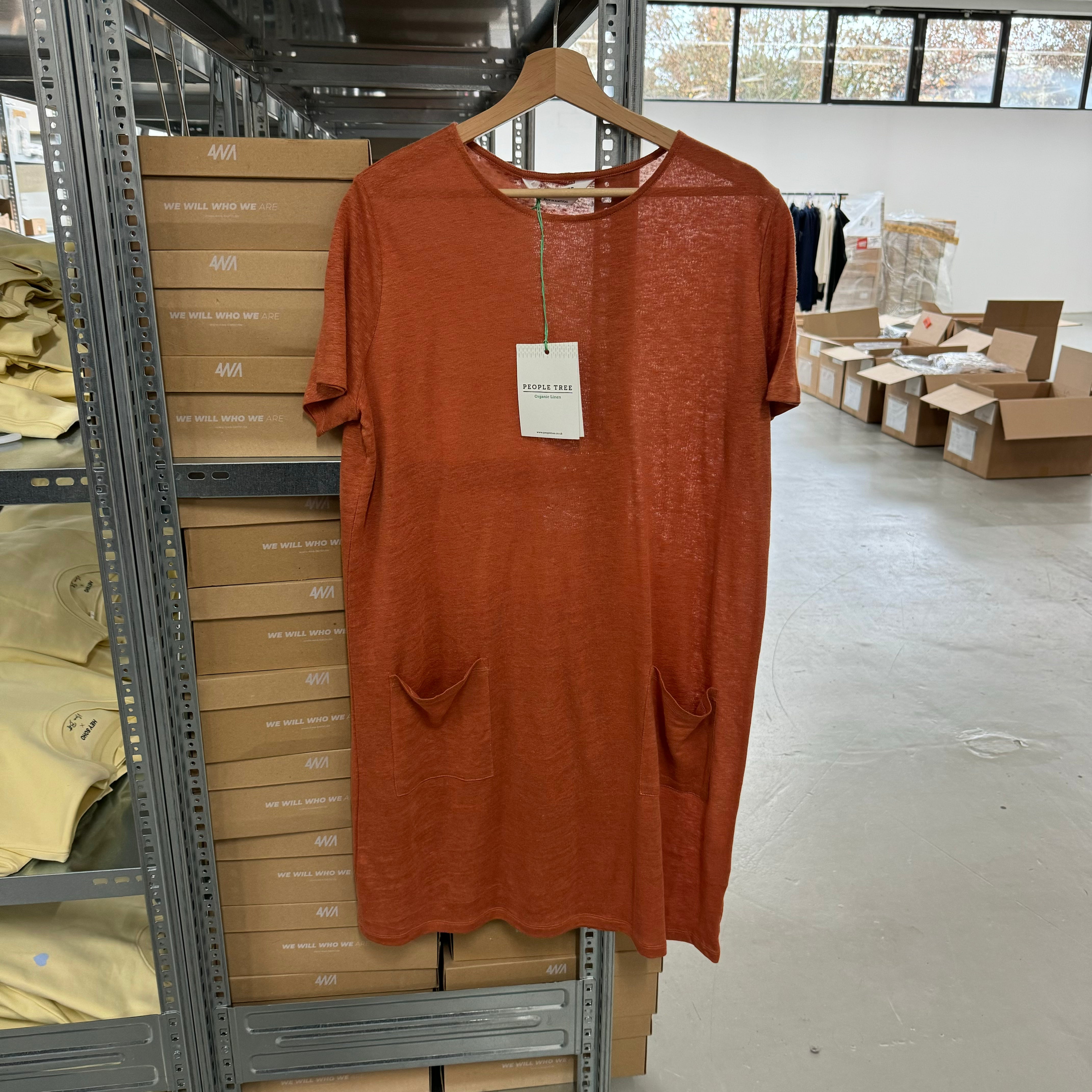 People Tree Kleid - Orange / UK14/40