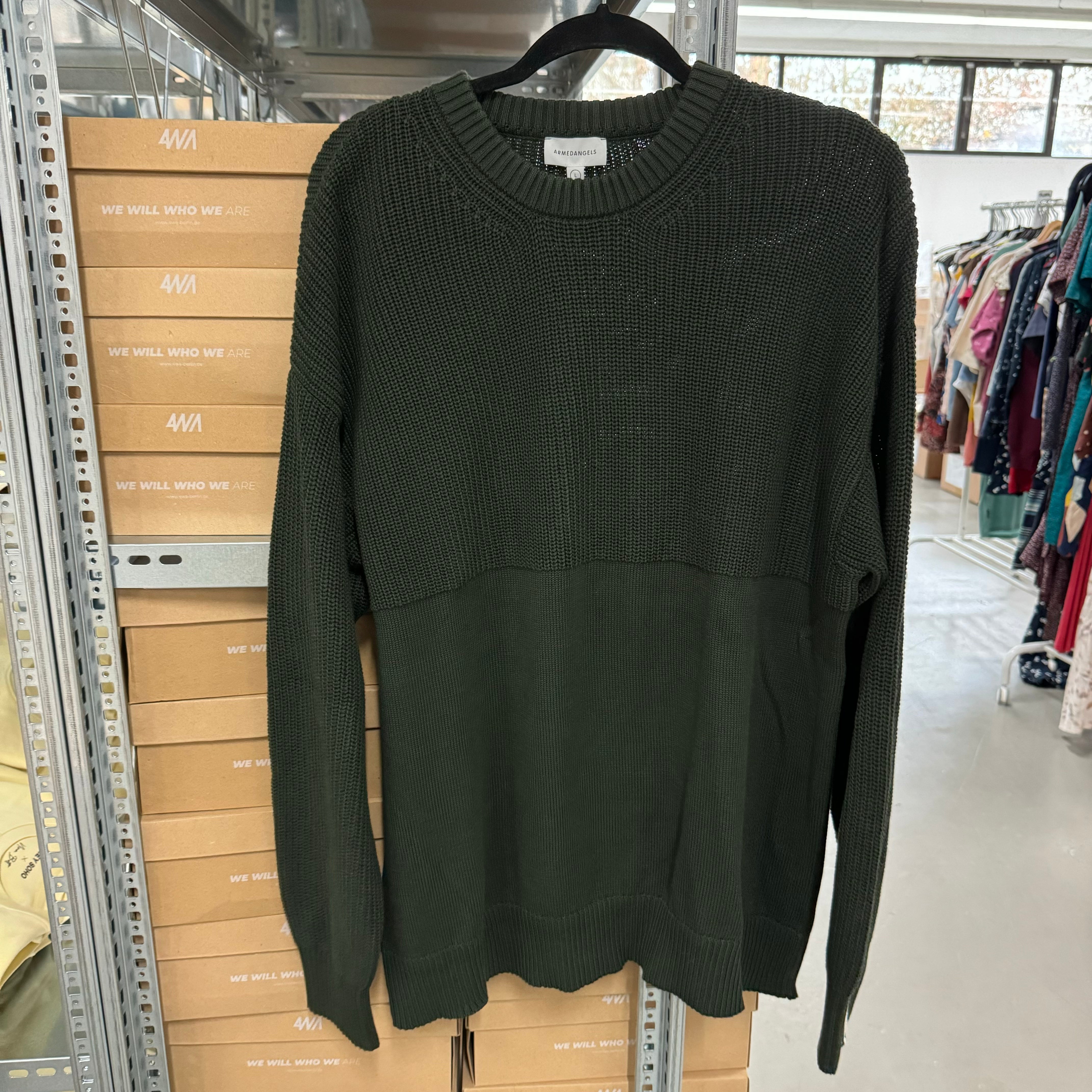ARMEDANGELS Herren Pullover "AMAARO" - Dunkelgrün / L