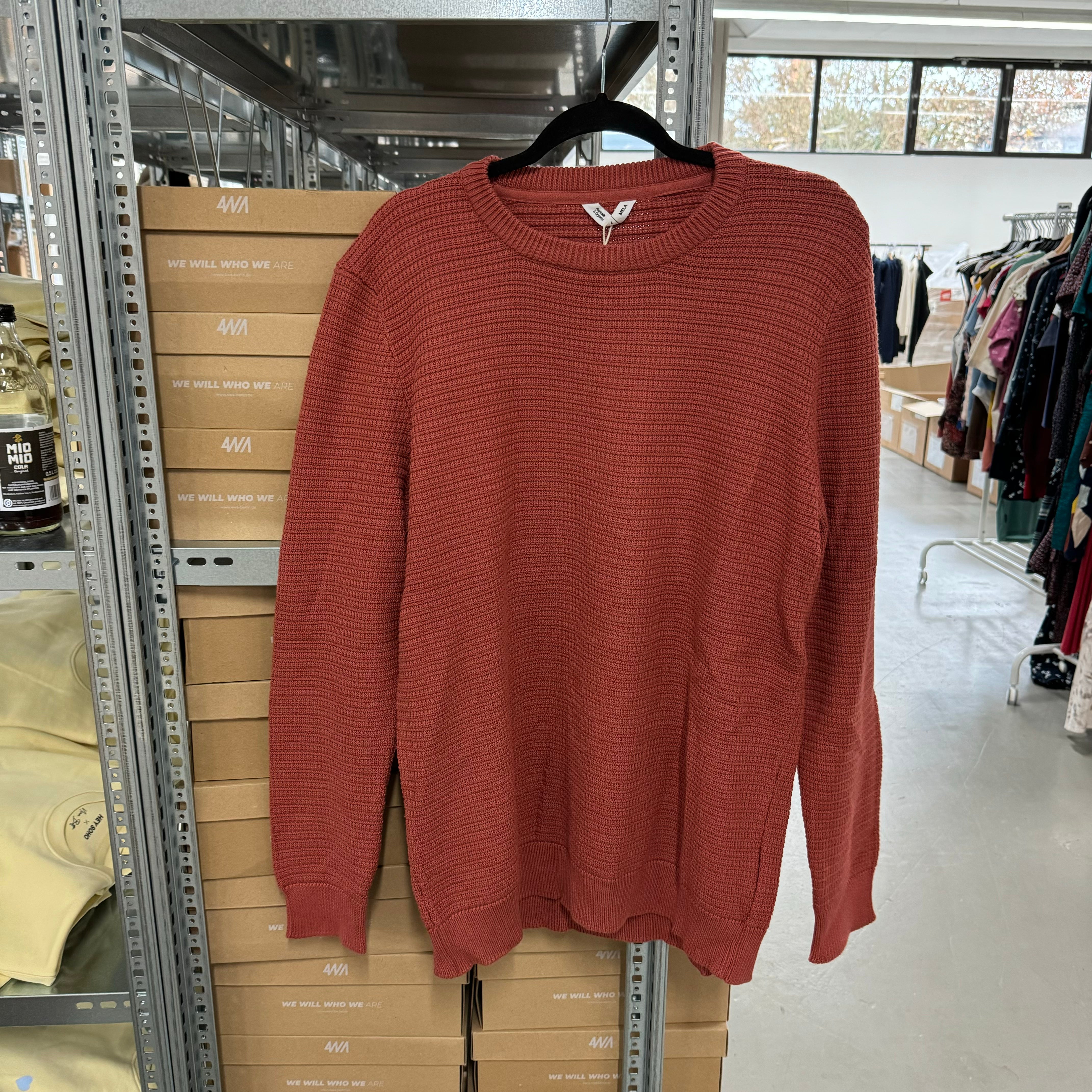 MELAWEAR Herren Pullover "MAGESH" - Rot/Orange / L