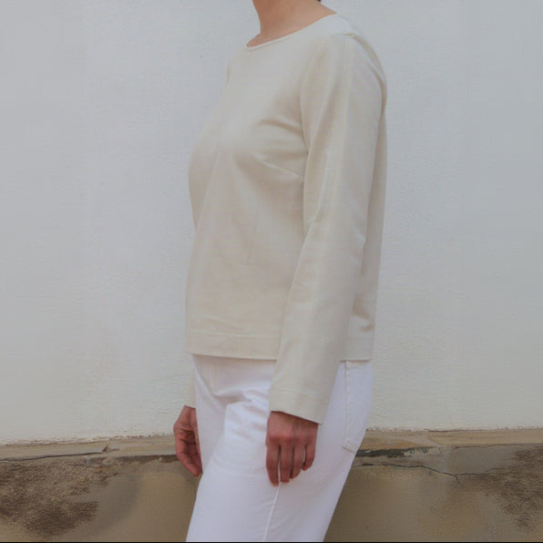 NINA REIN Shirt aus Baumwolle (Bio) in Creme