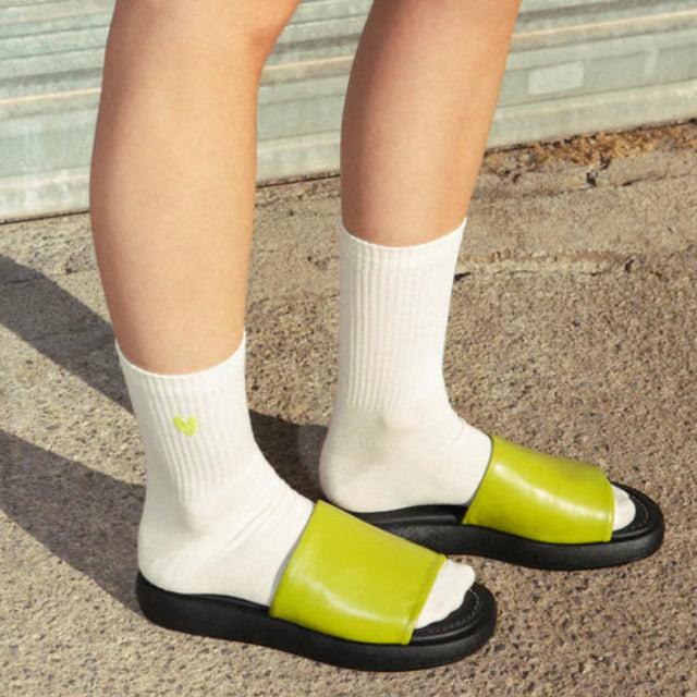 Jutelaune Socken "Green Heart"