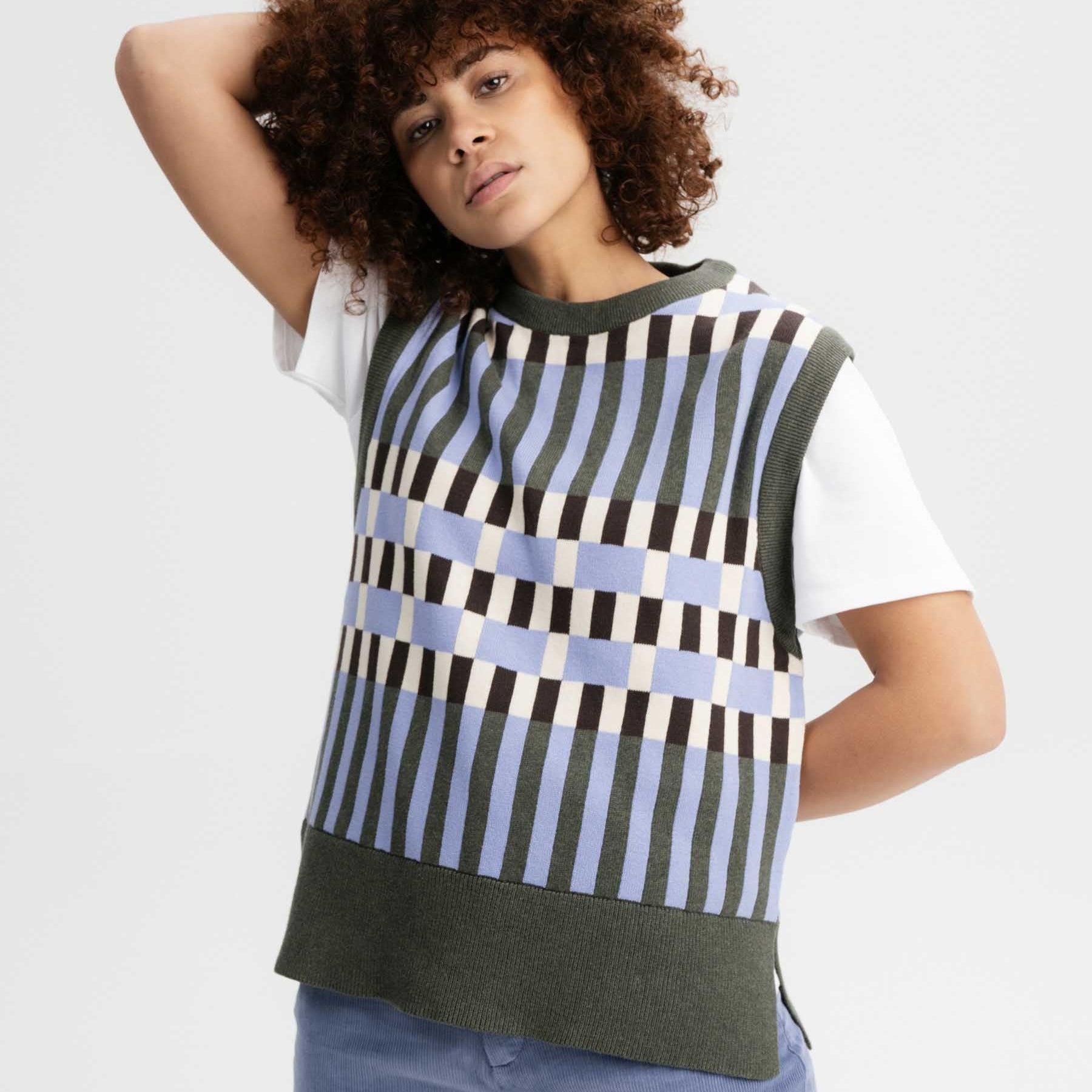 MELA Damen Jacquard Strick Pullunder "JAMUNA"