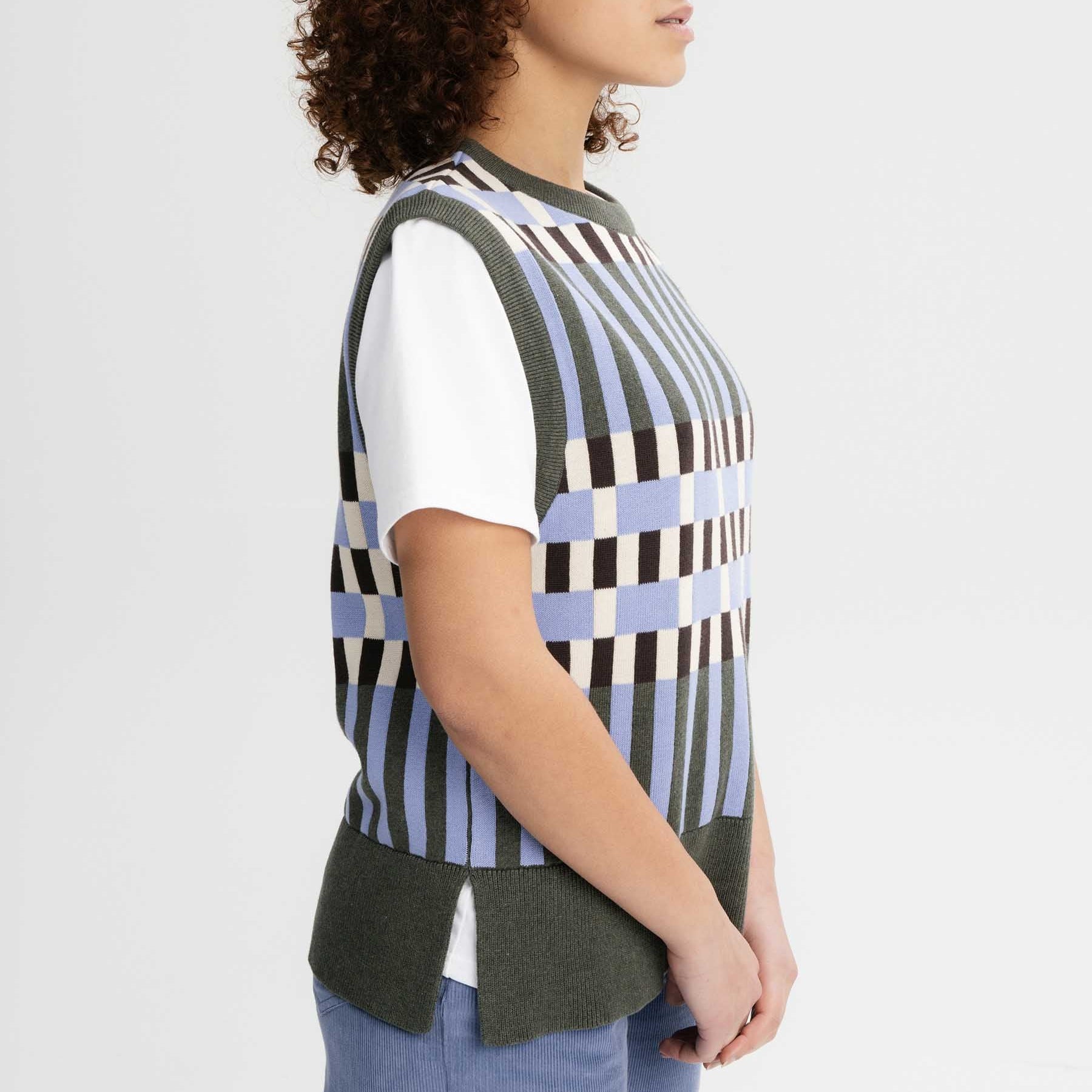 MELA Damen Jacquard Strick Pullunder "JAMUNA"