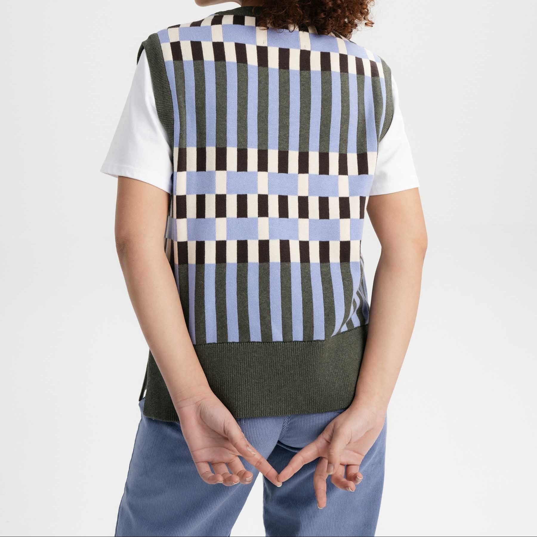 MELA Damen Jacquard Strick Pullunder "JAMUNA"