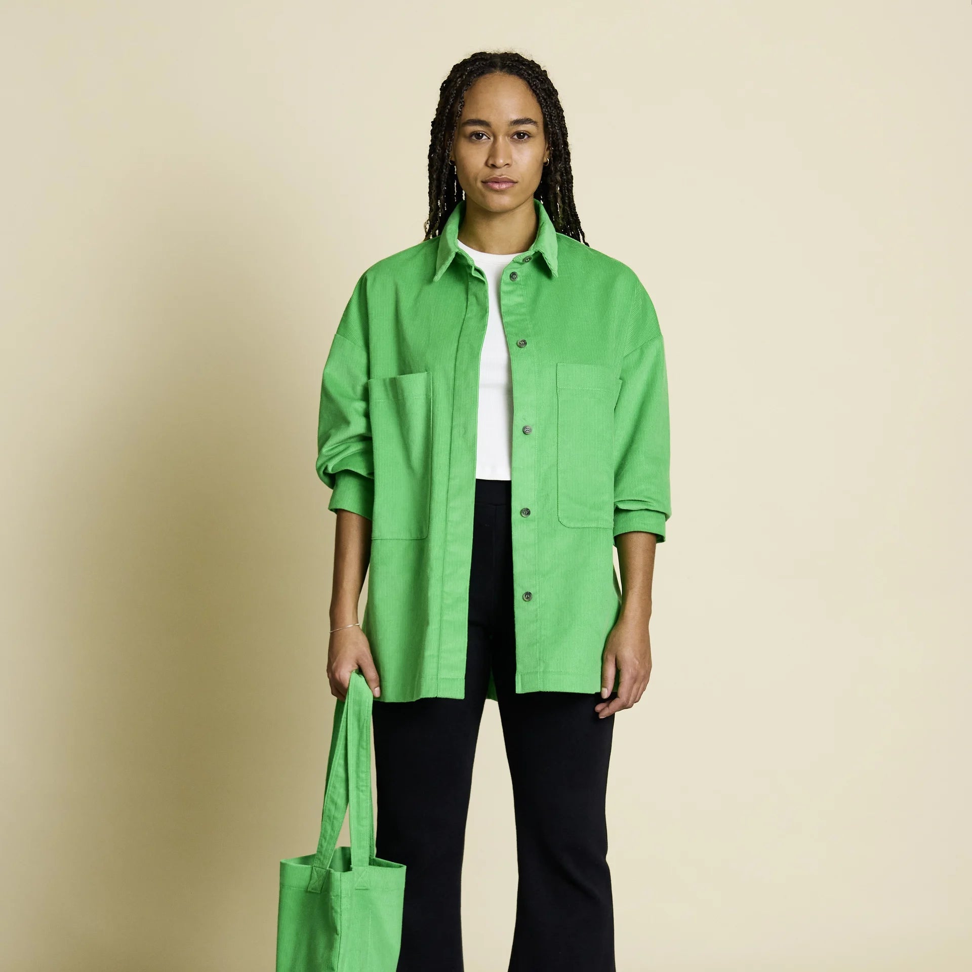 JAN N JUNE Damen Overshirt "UNA" Acid Green