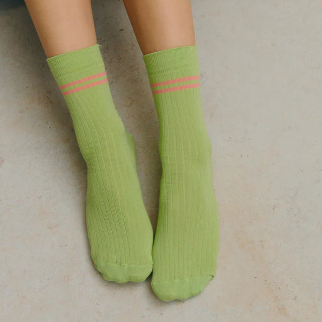 Jutelaune Socken "Stripe" Onesize Greenisch