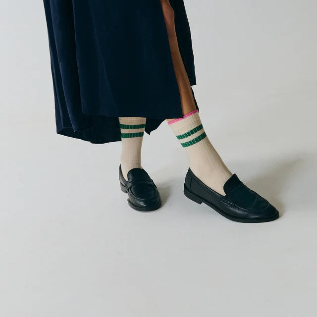 Jutelaune Socken "Stripe" Onesize Grün