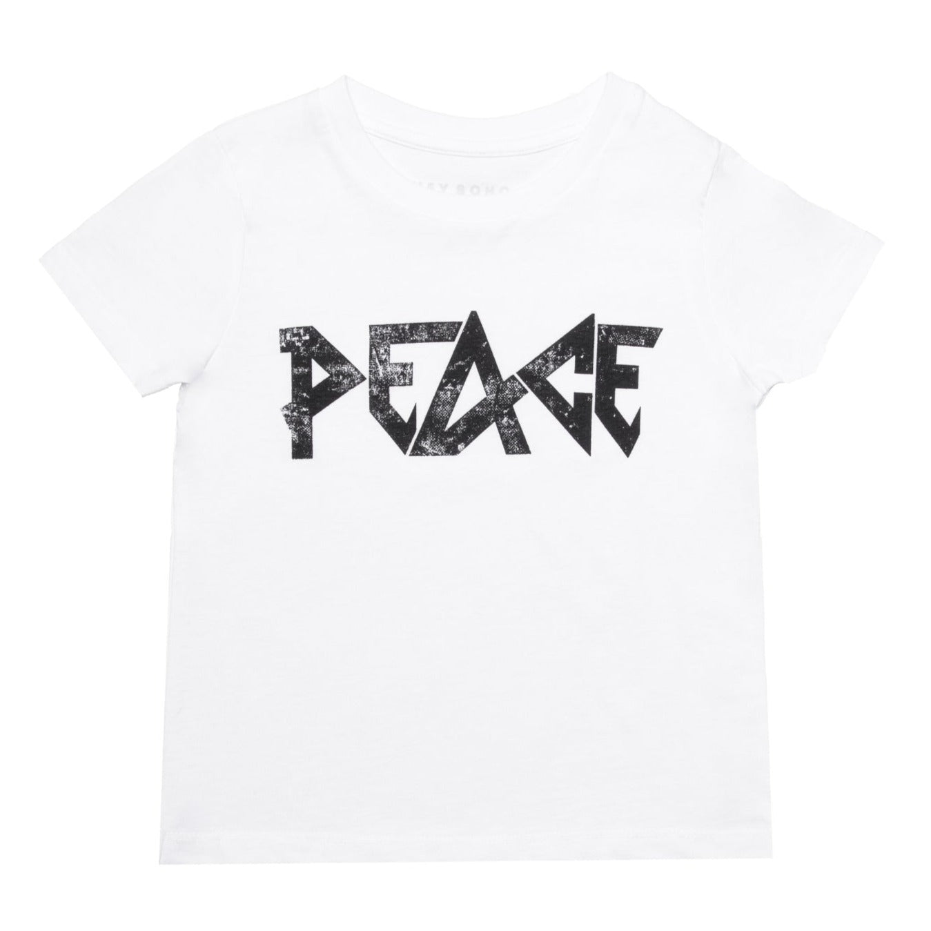 hey soho Kids T-Shirt "PEACE" 98 104 (3-4 Jahre) Weiß