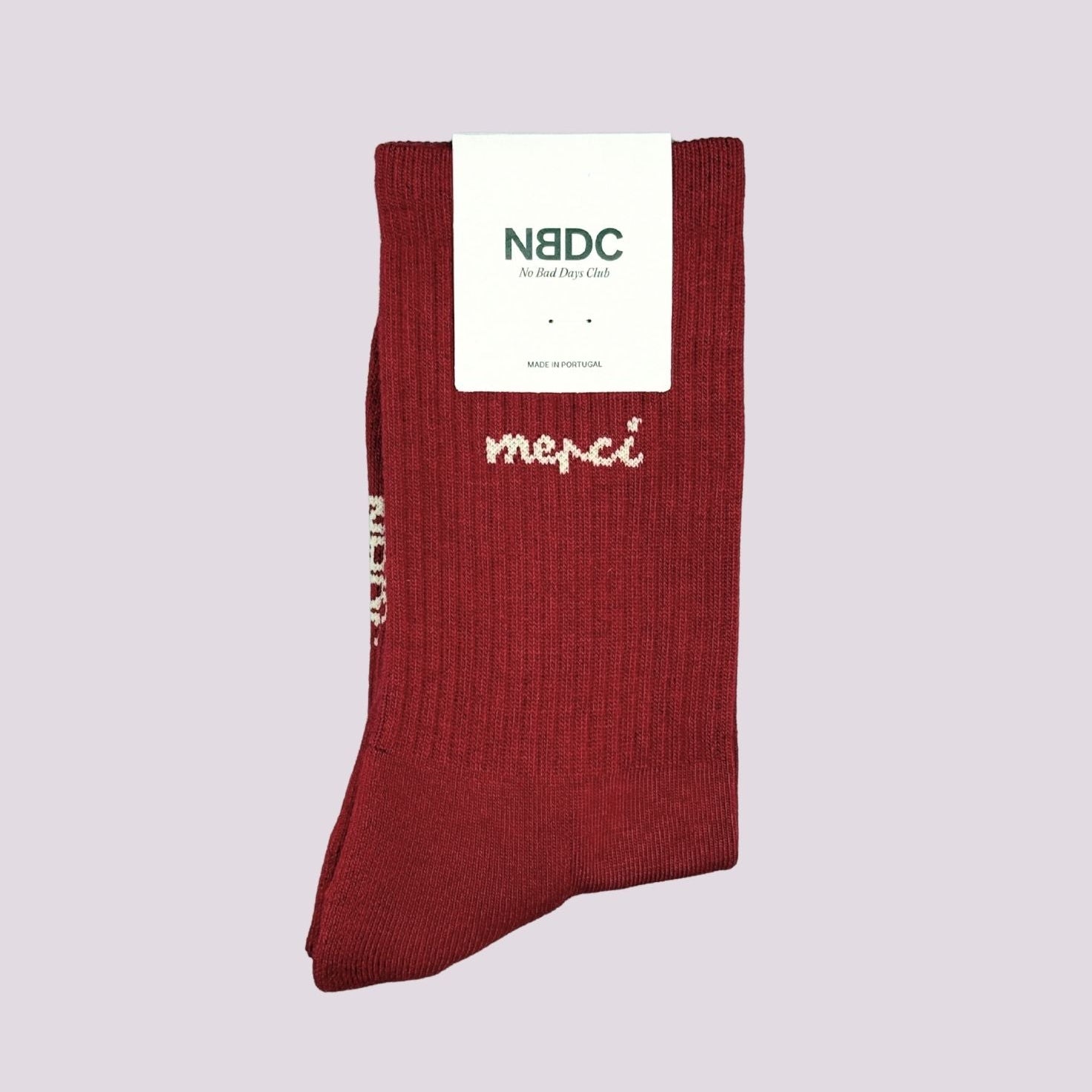 No Bad Days Club Tennissocken "MERCI"